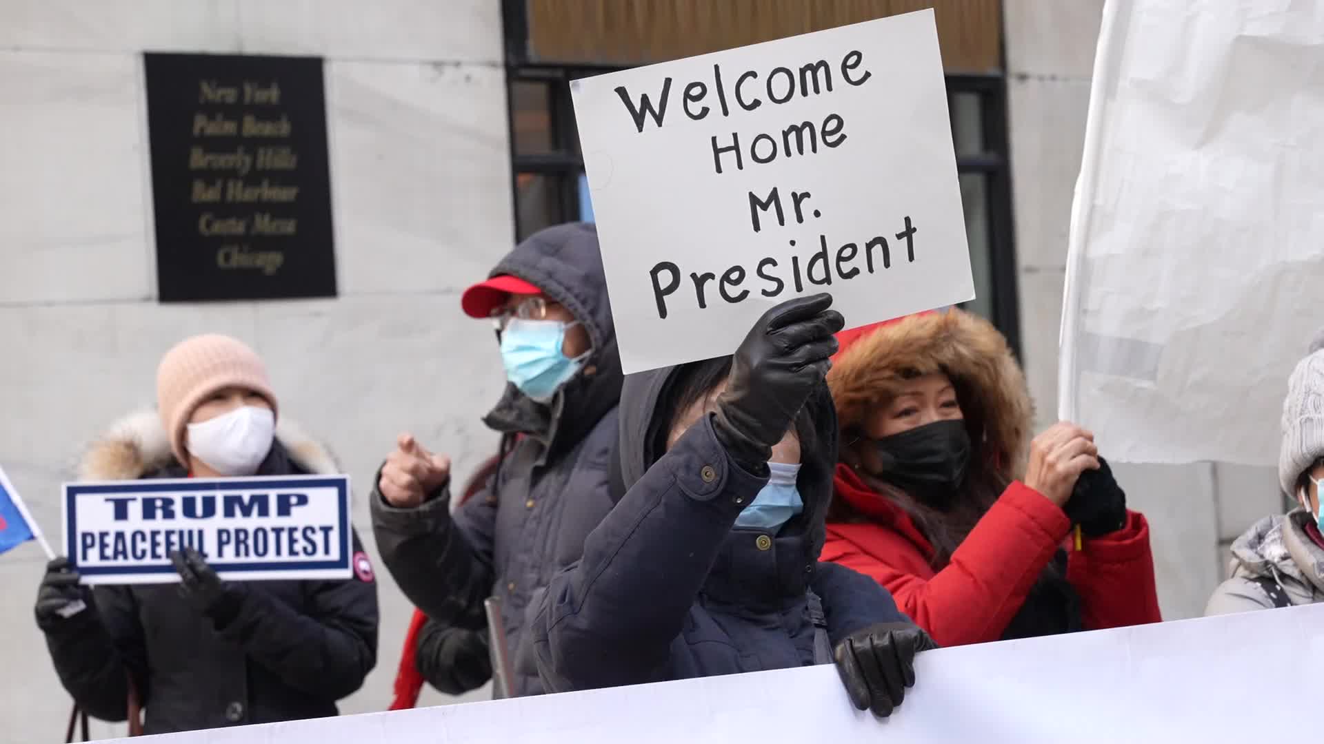 Trump visits New York City