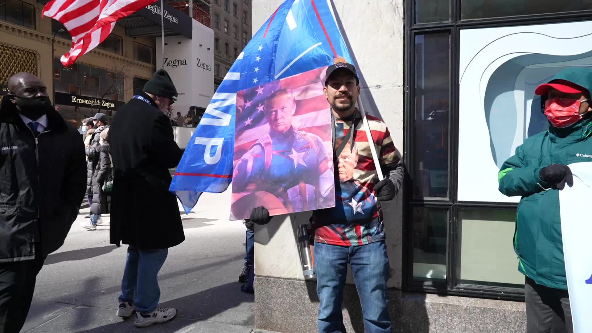 Trump visits New York City