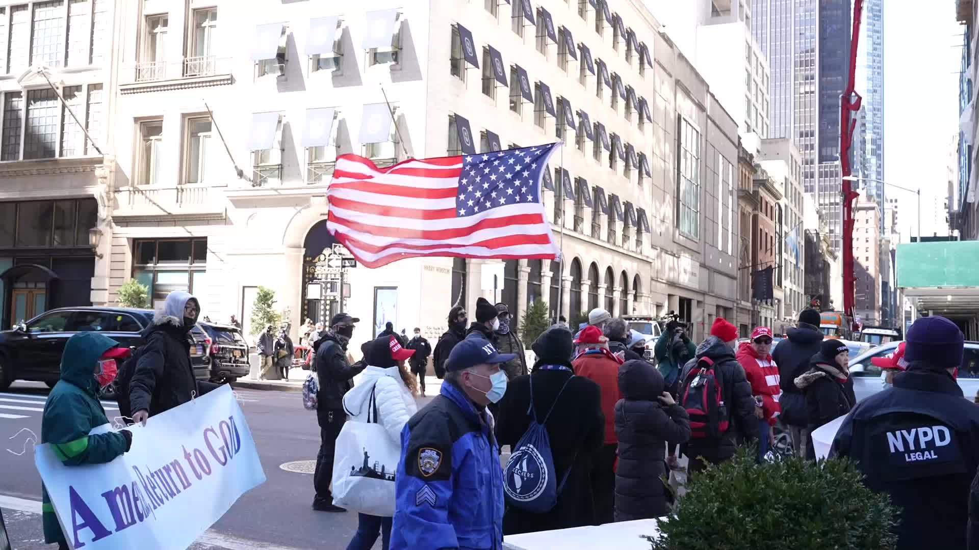 Trump visits New York City