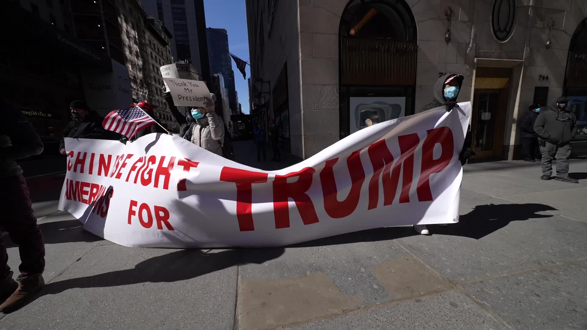 Trump visits New York City