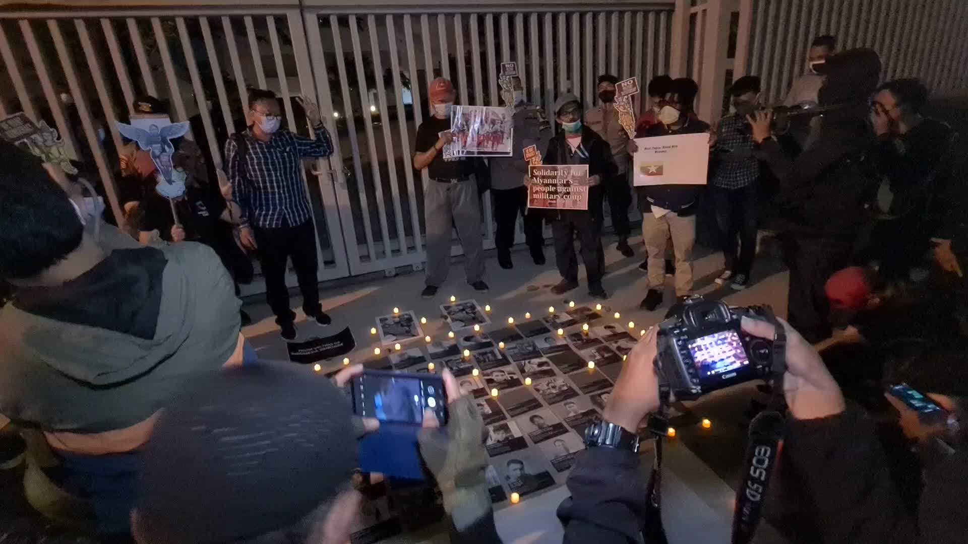 Demonstration against the military coup in Myanmar
