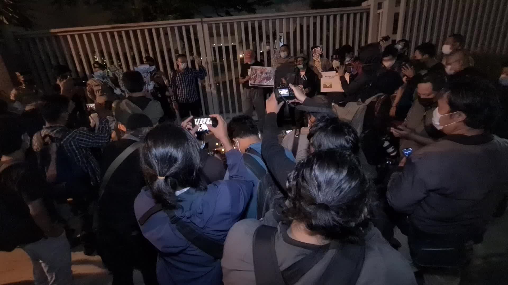 Demonstration against the military coup in Myanmar