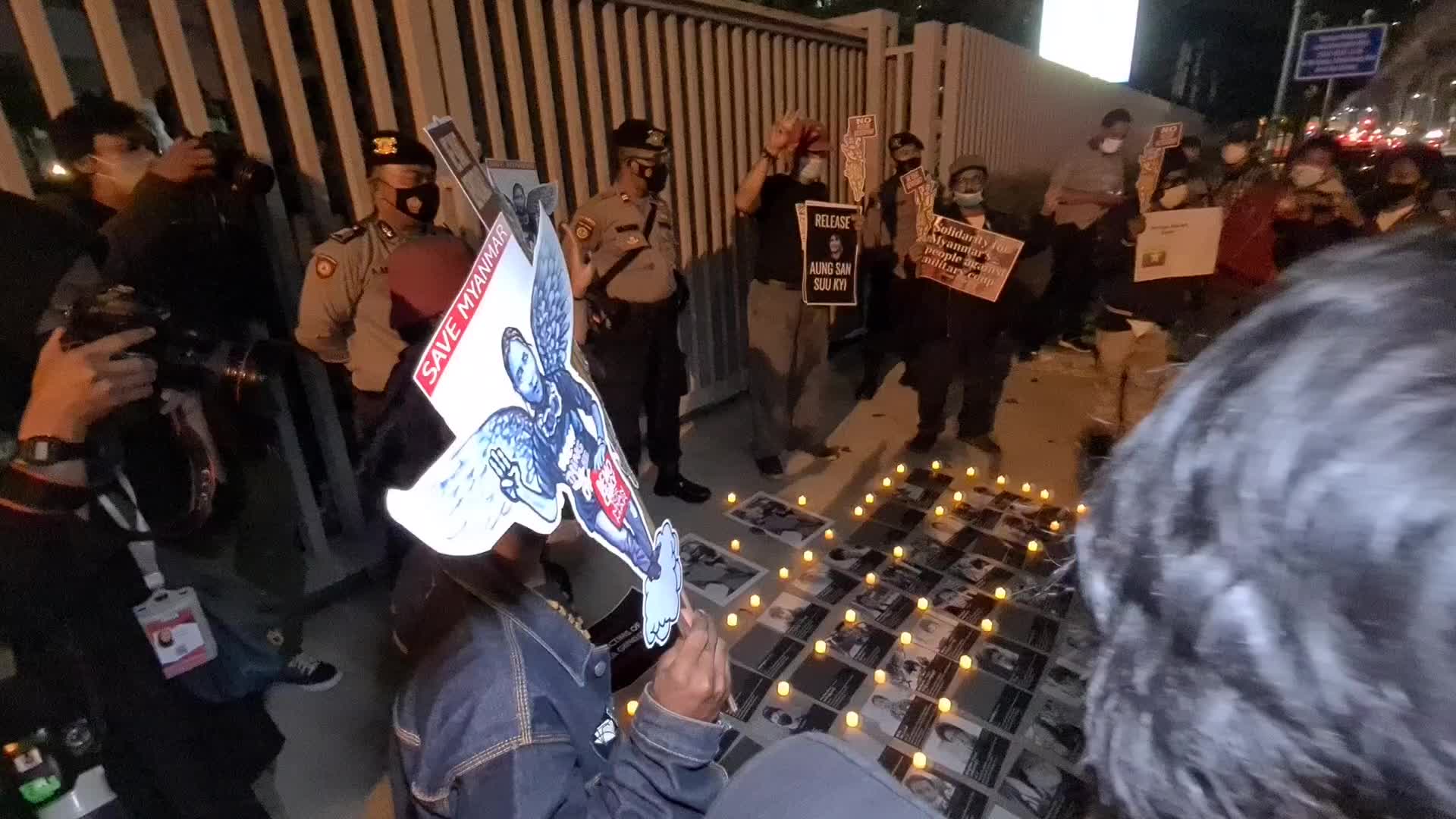 Demonstration against the military coup in Myanmar