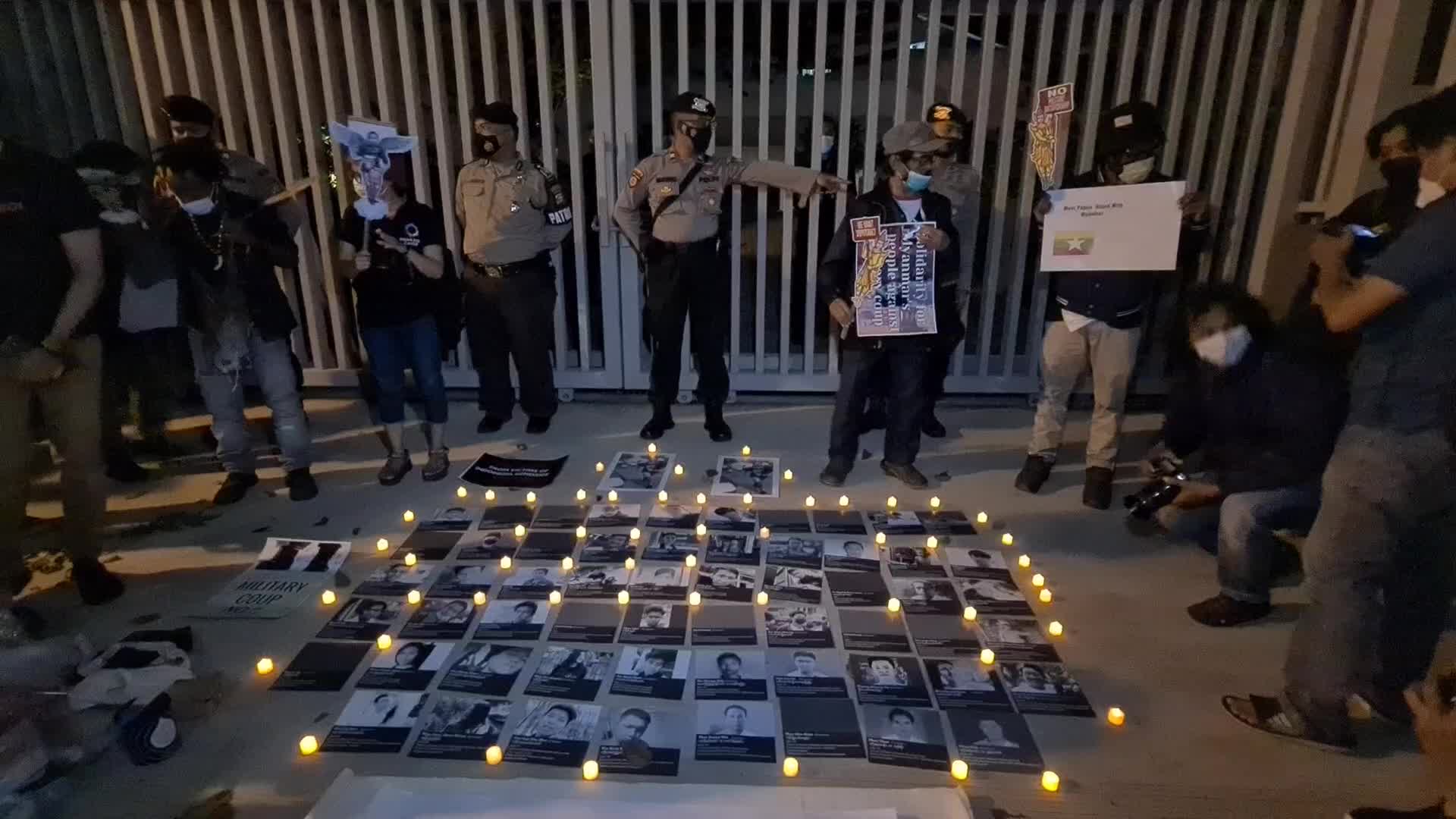 Demonstration against the military coup in Myanmar