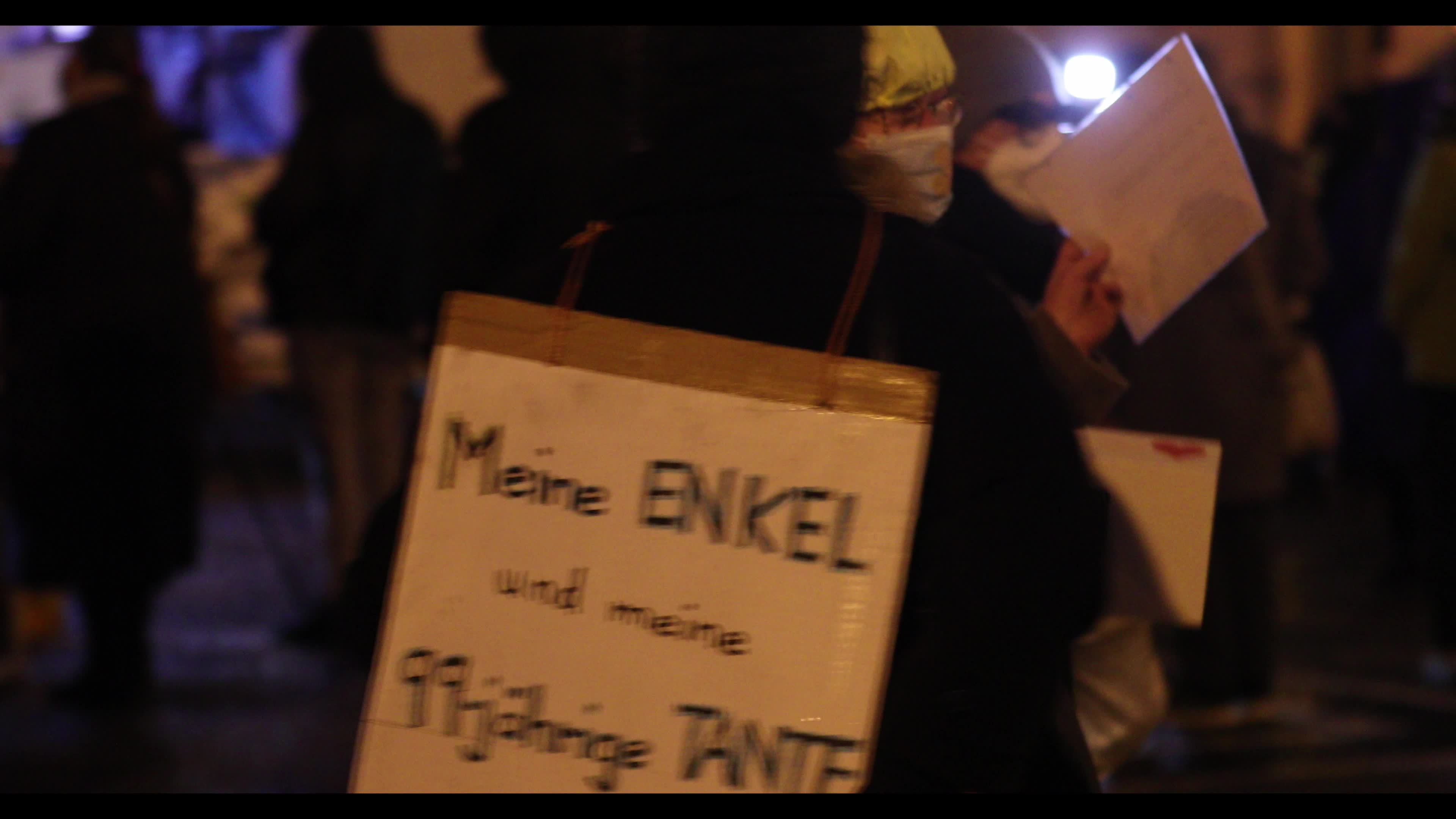 Querdenken demonstration in Munich on 1st anniversary of Covid-19 pandemic