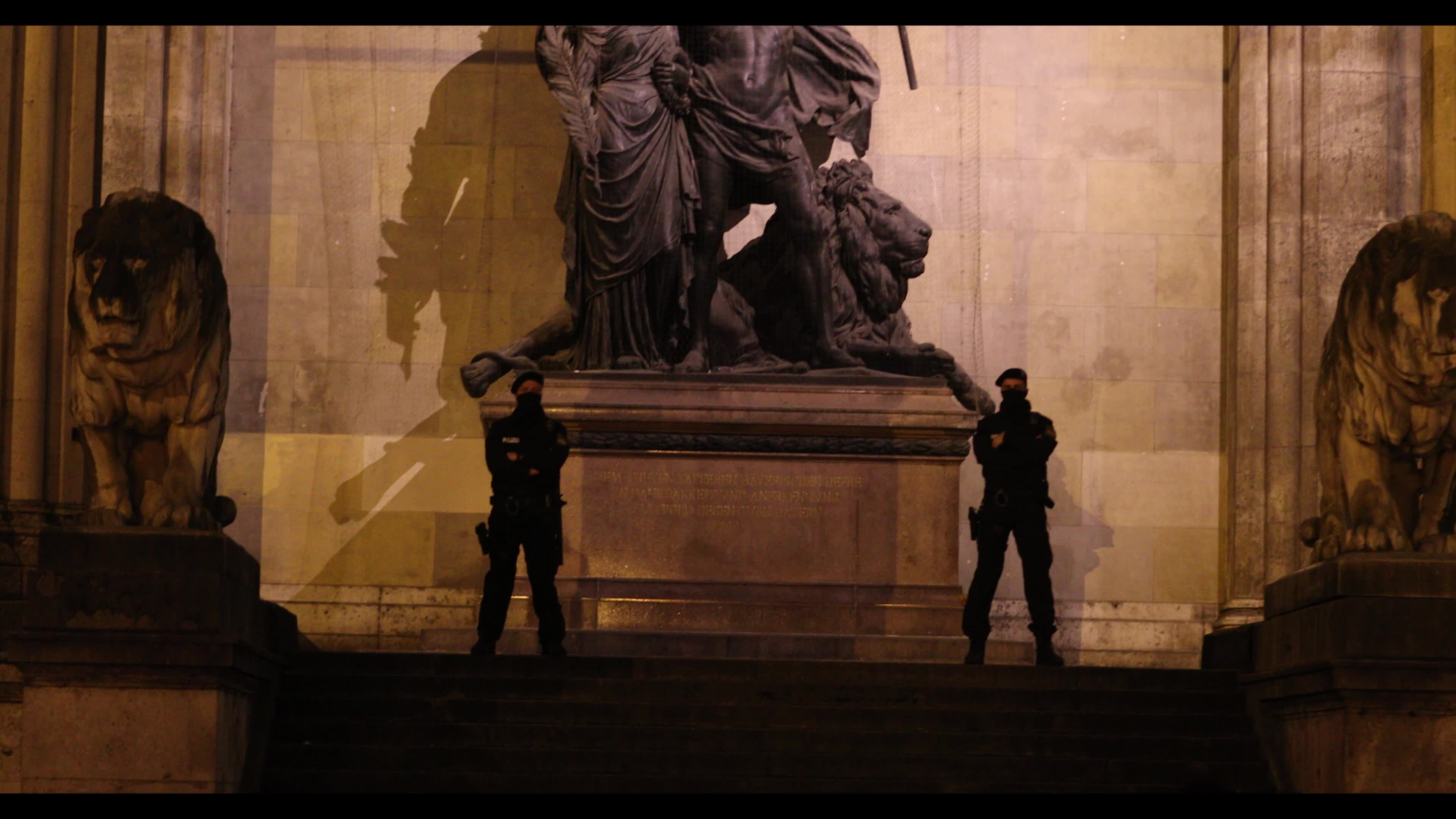 Querdenken demonstration in Munich on 1st anniversary of Covid-19 pandemic