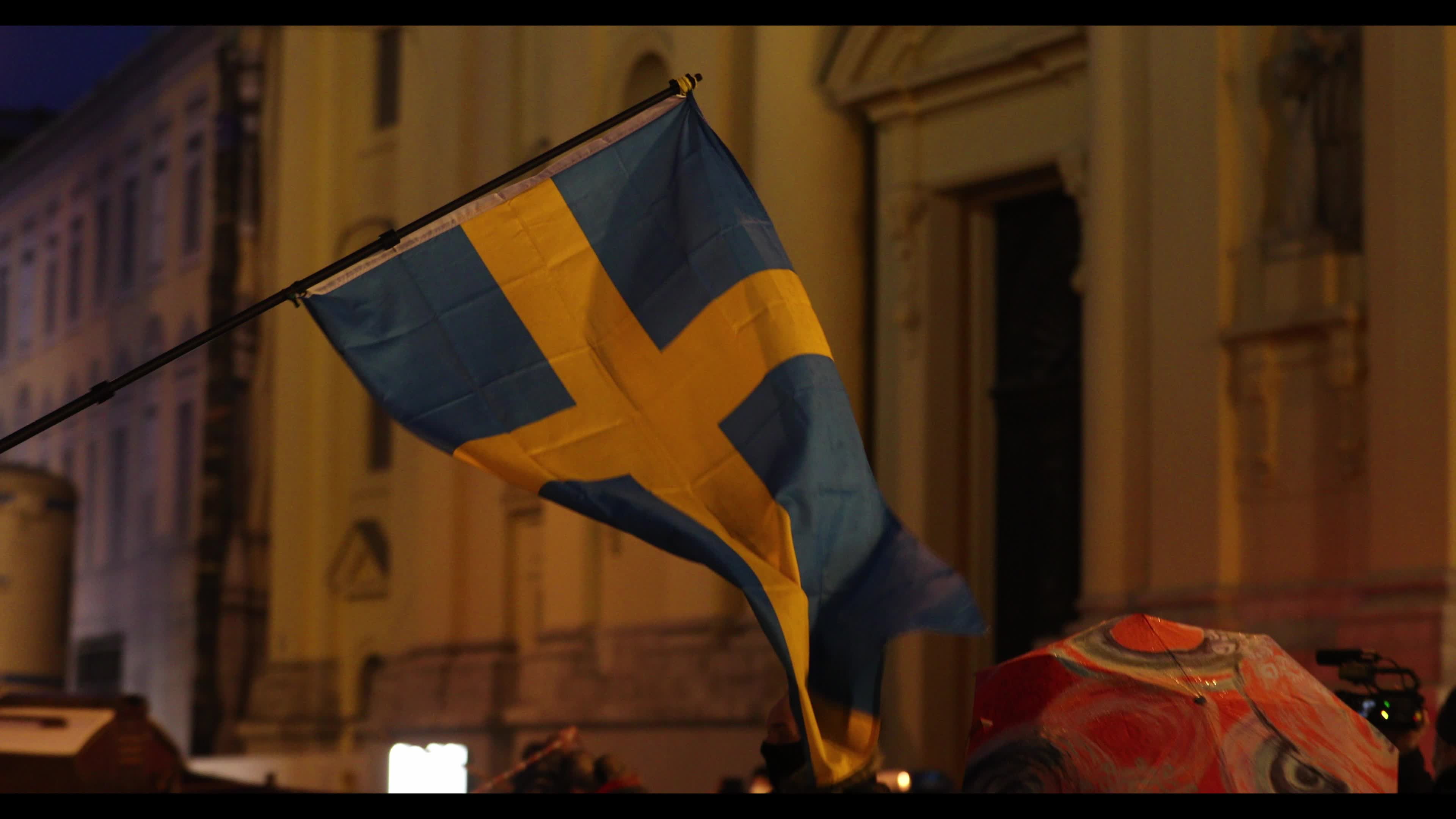 Querdenken demonstration in Munich on 1st anniversary of Covid-19 pandemic