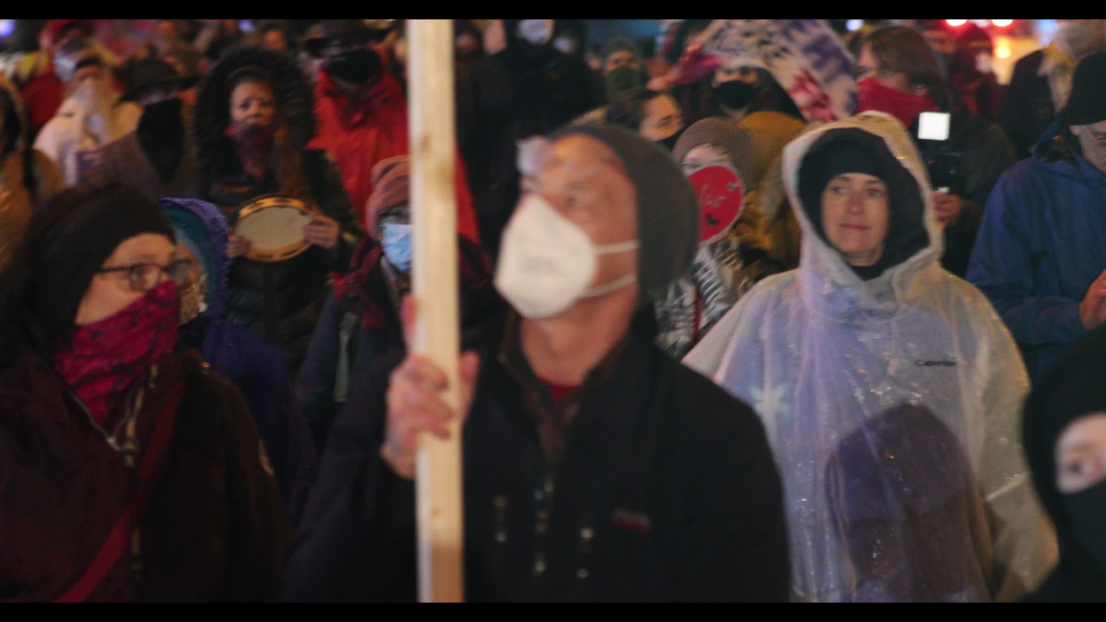 Querdenken demonstration in Munich on 1st anniversary of Covid-19 pandemic