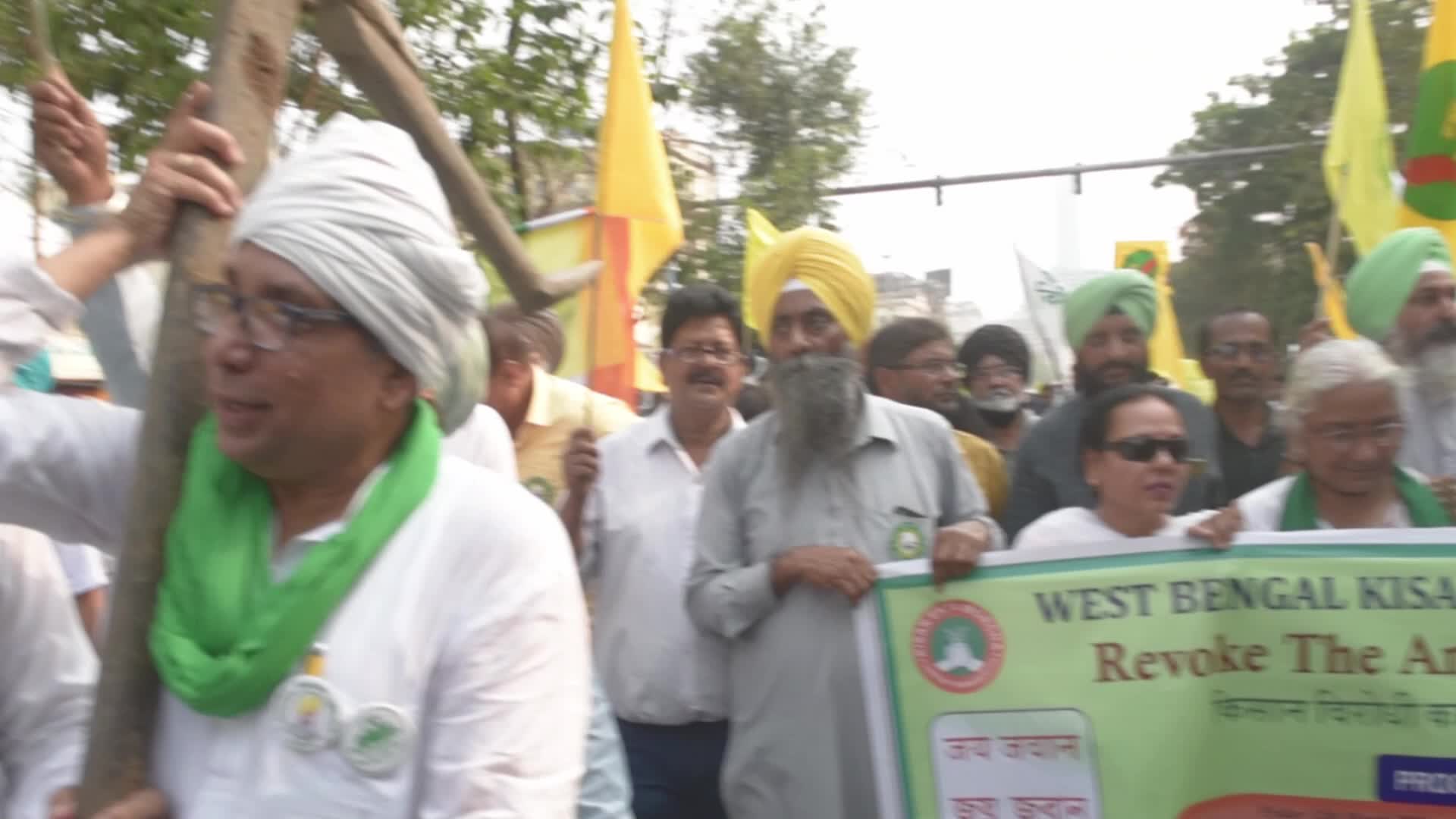 Farmers Protest In Kolkata 