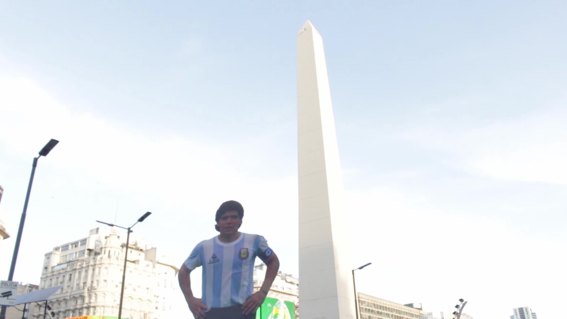 Mobilization demanding Justice for the death of Maradona in Buenos Aires, Argentina
