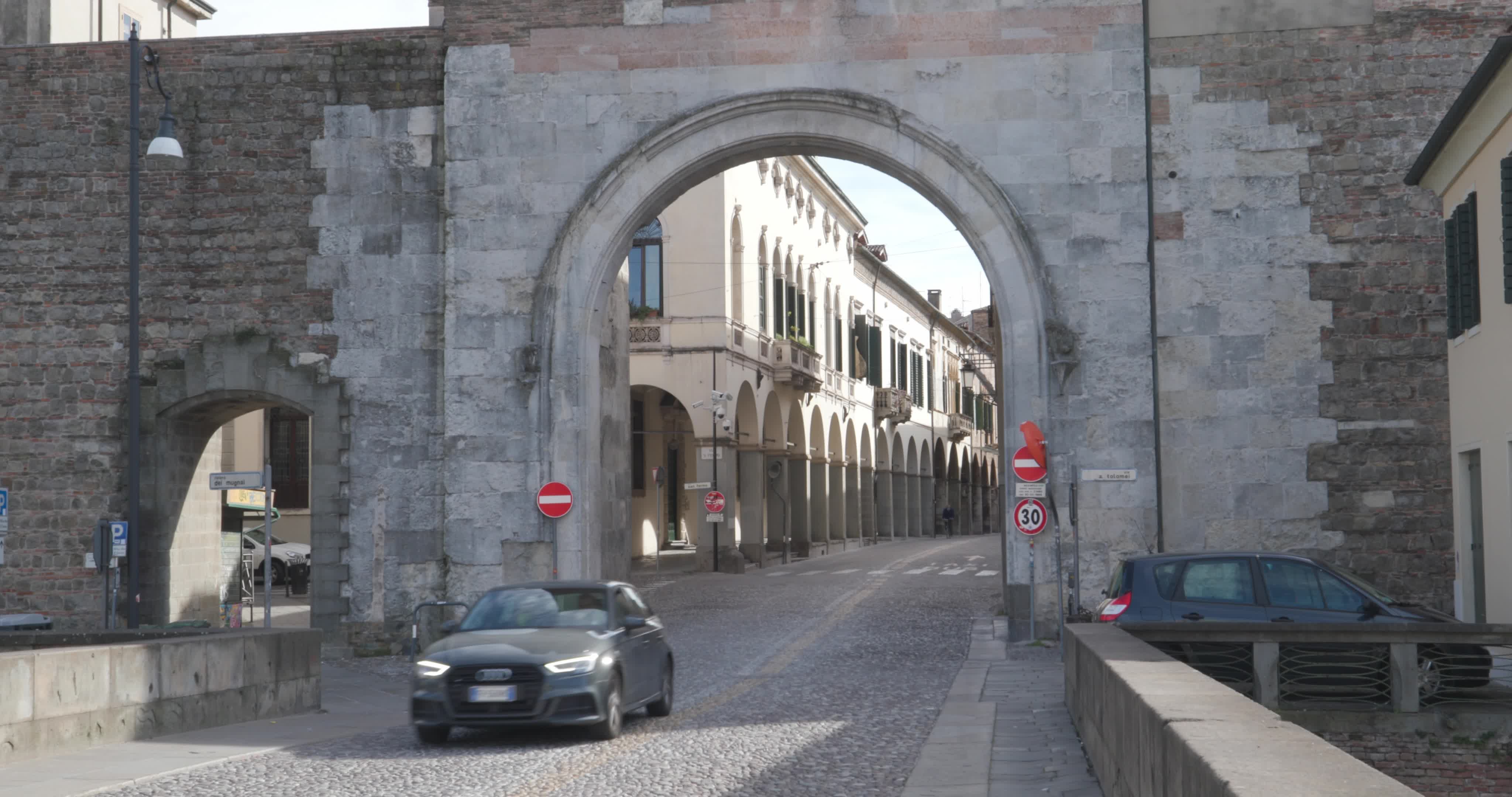 First day of "Red Zone" in Padua, Italy