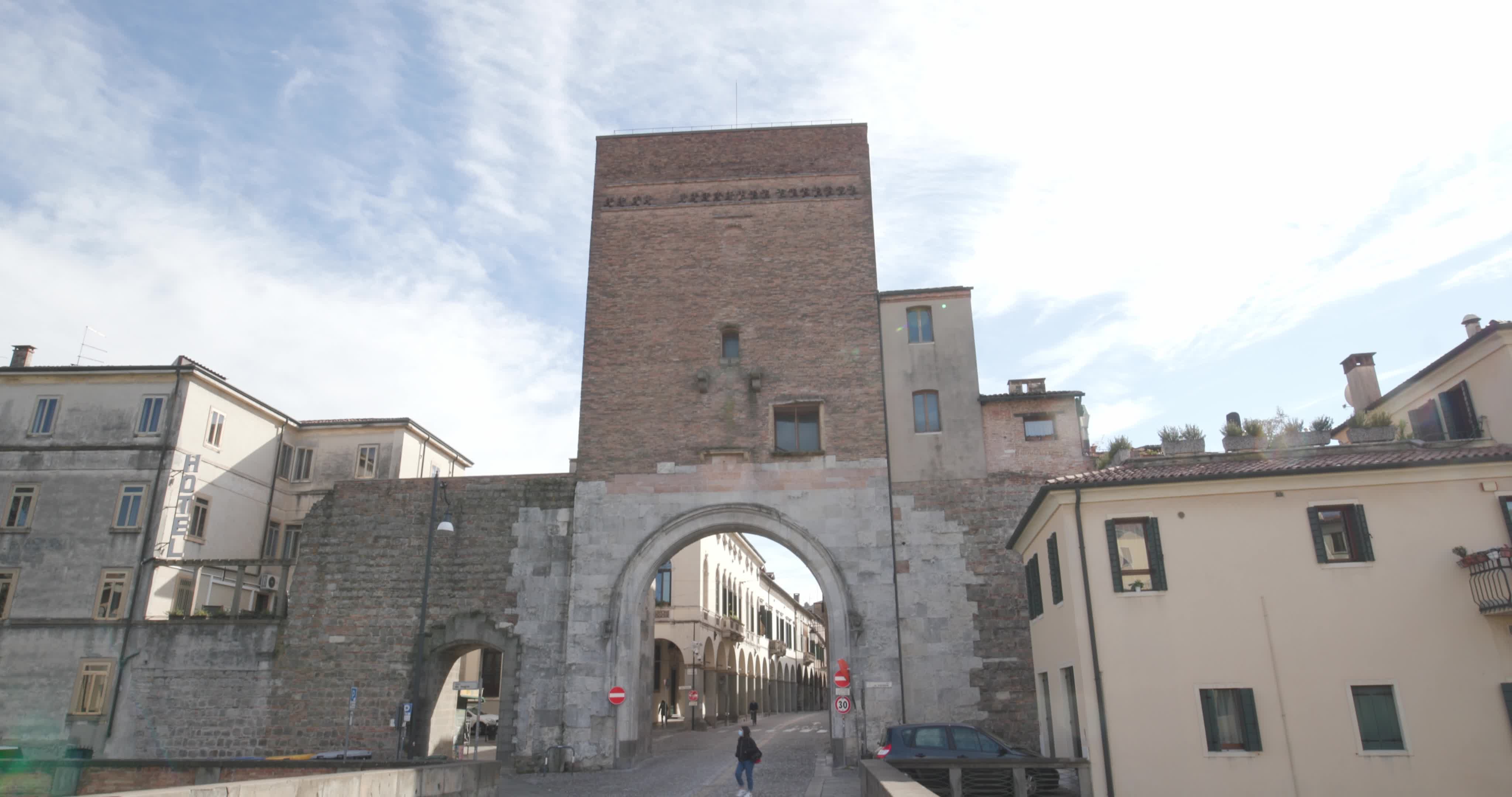 First day of "Red Zone" in Padua, Italy