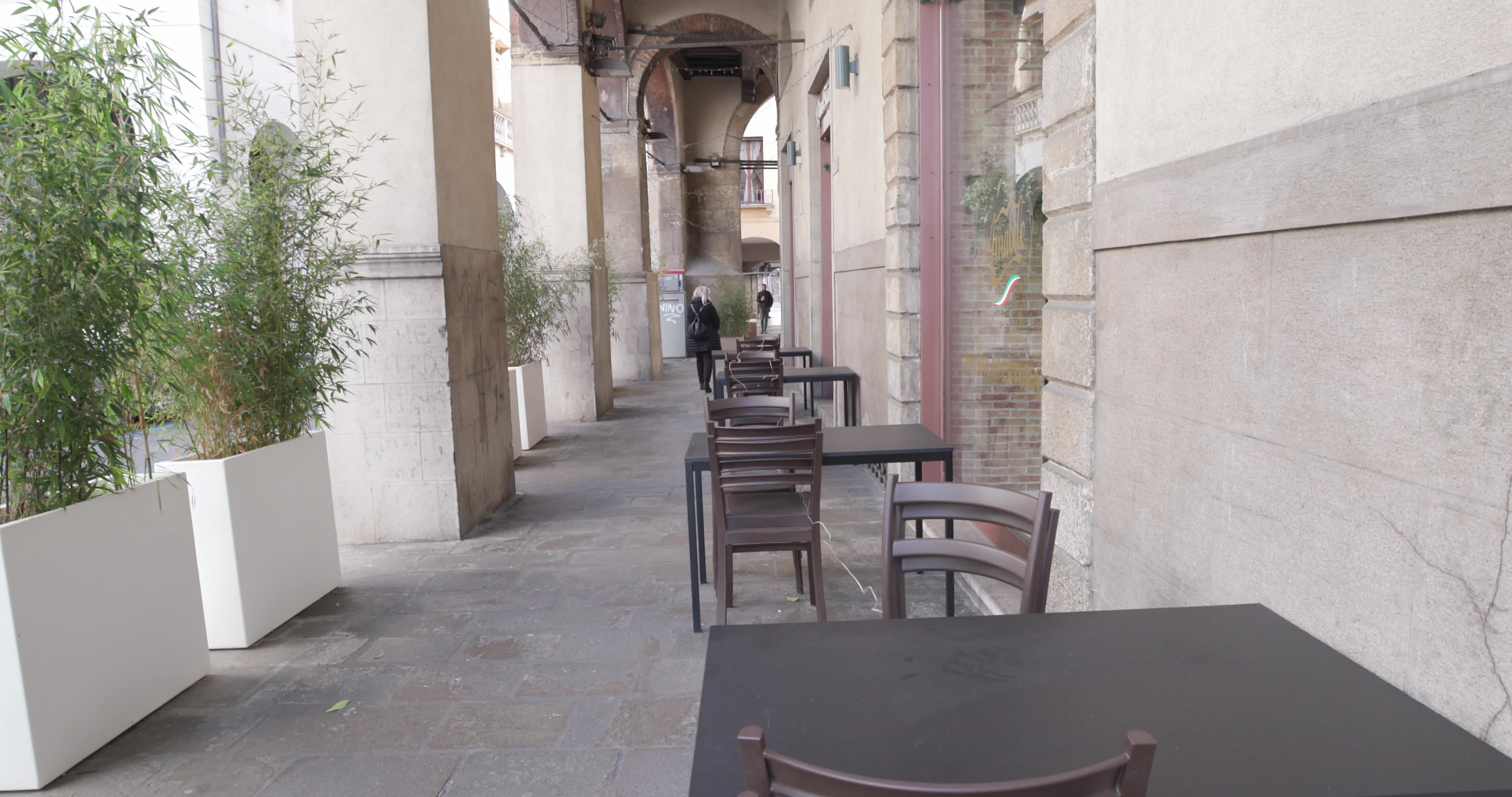 First day of "Red Zone" in Padua, Italy