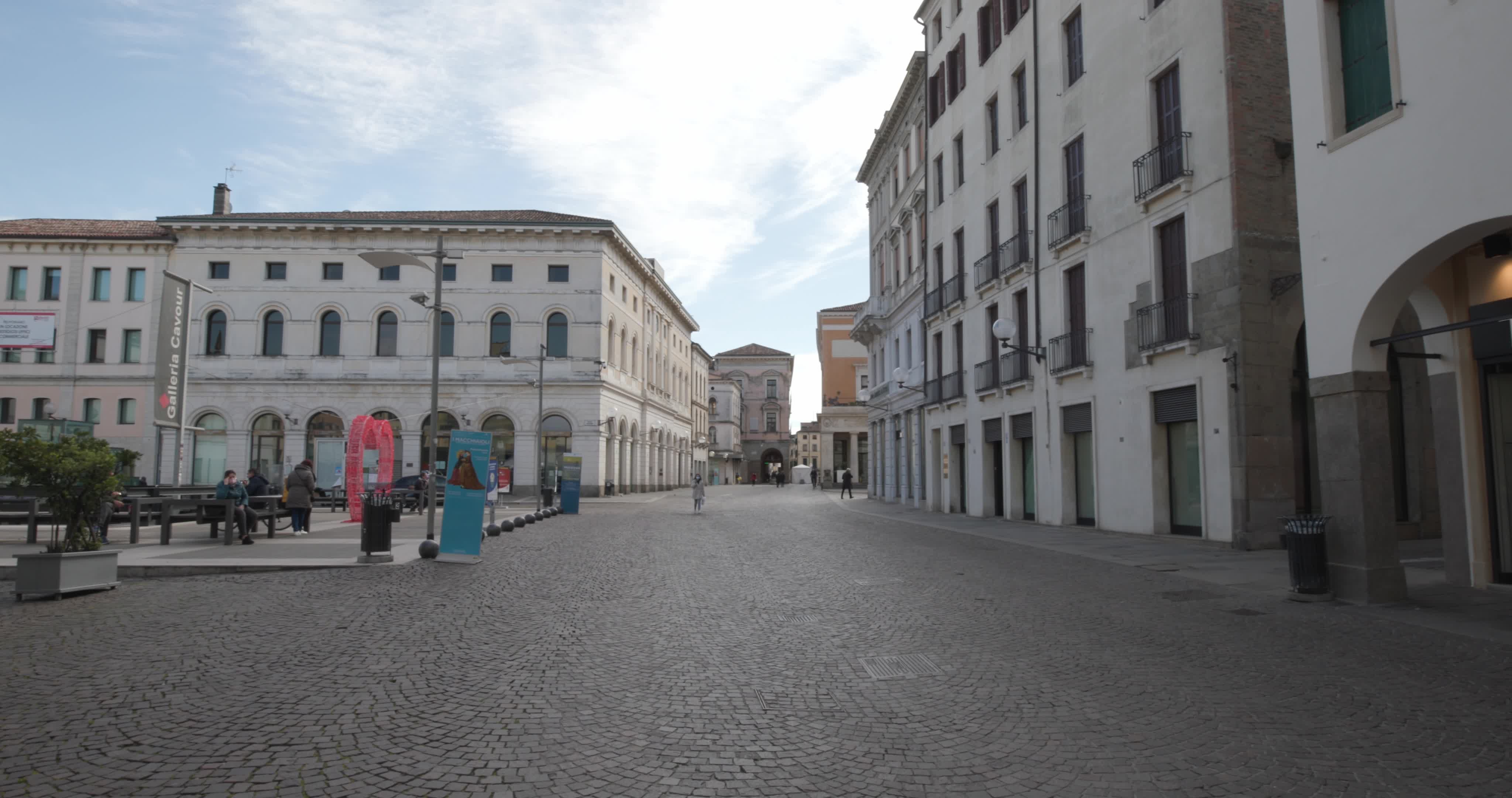 First day of "Red Zone" in Padua, Italy