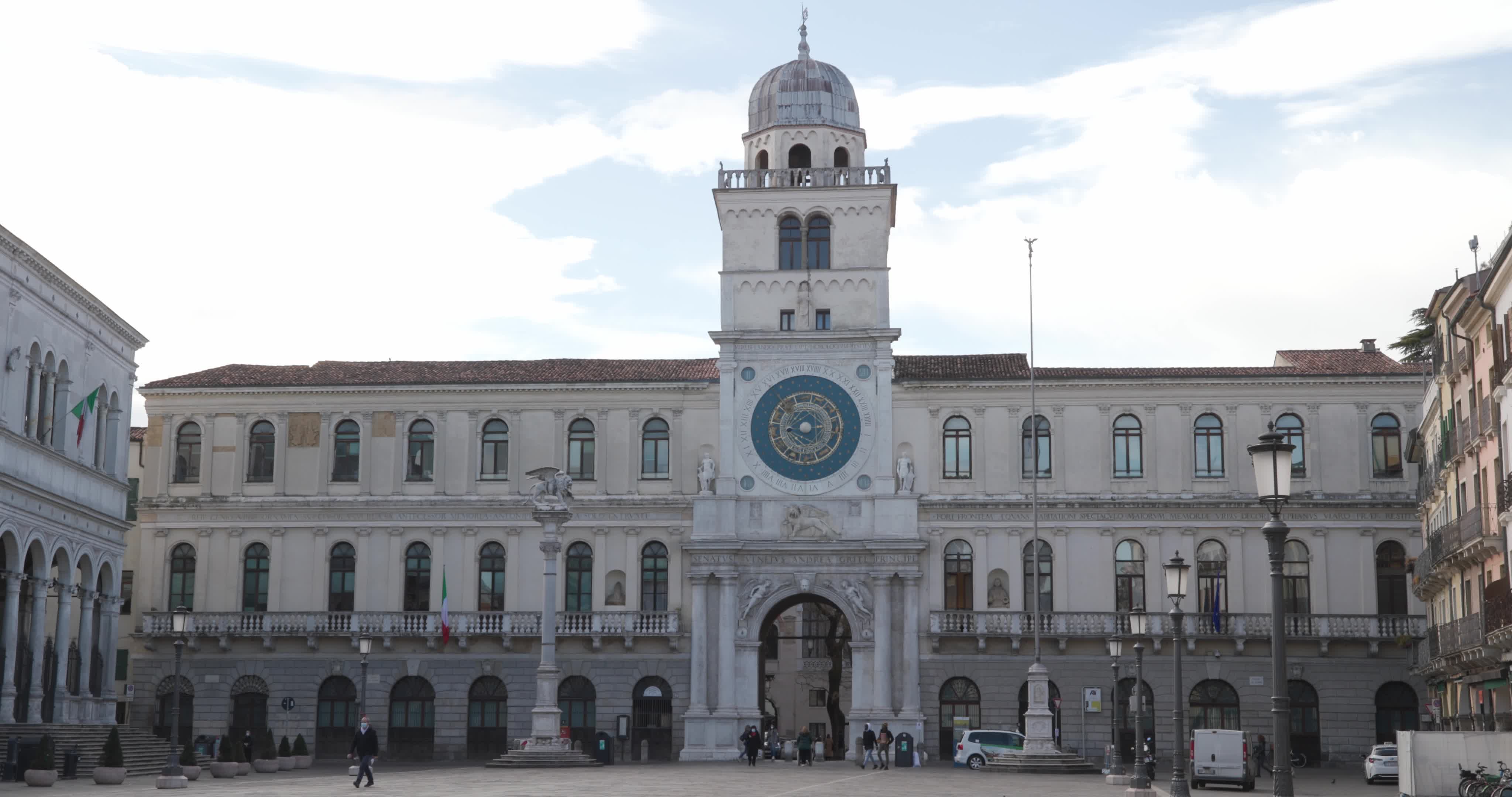 First day of "Red Zone" in Padua, Italy