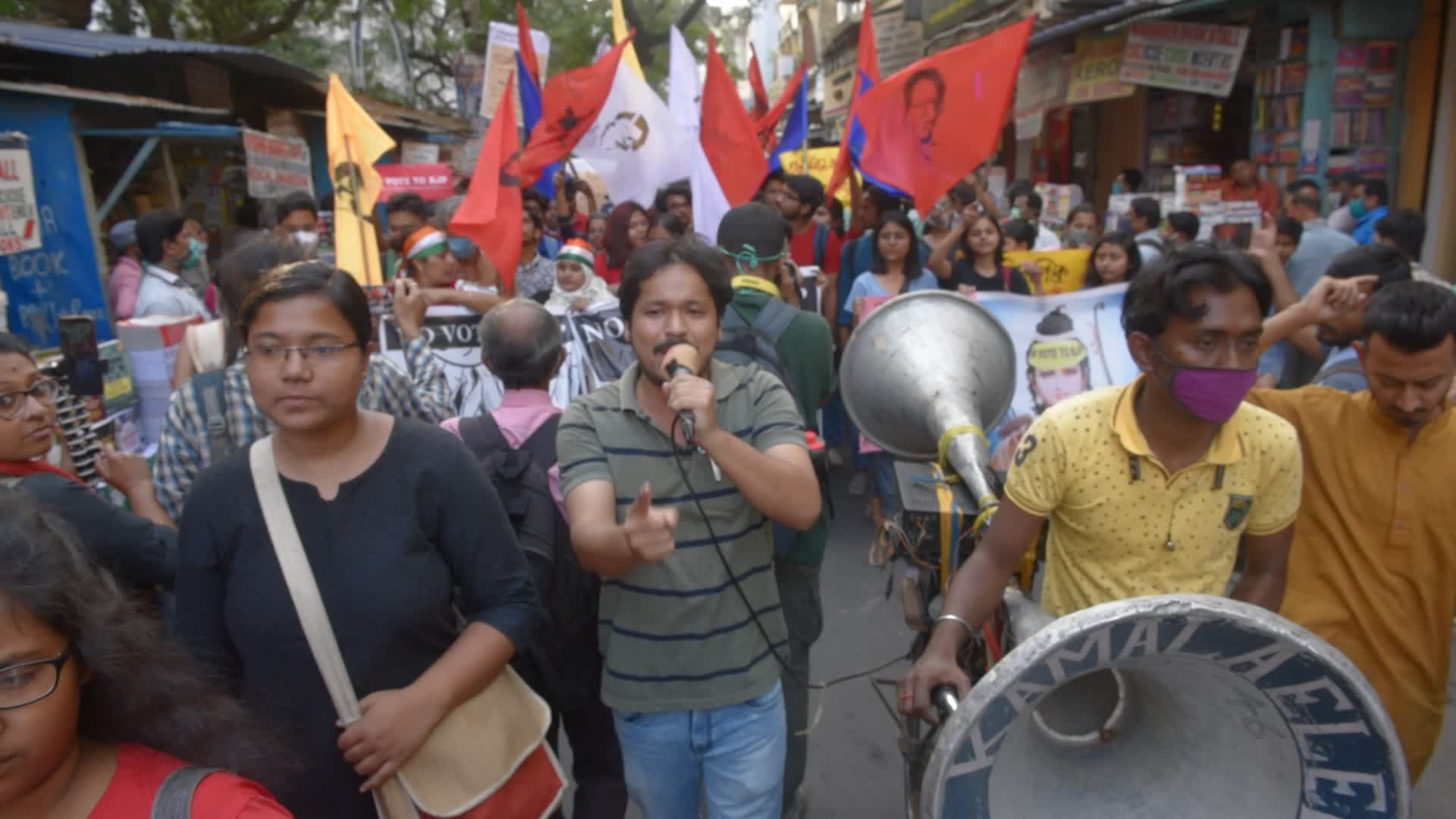 Anti RSS-BJP Protest In Kolkata 