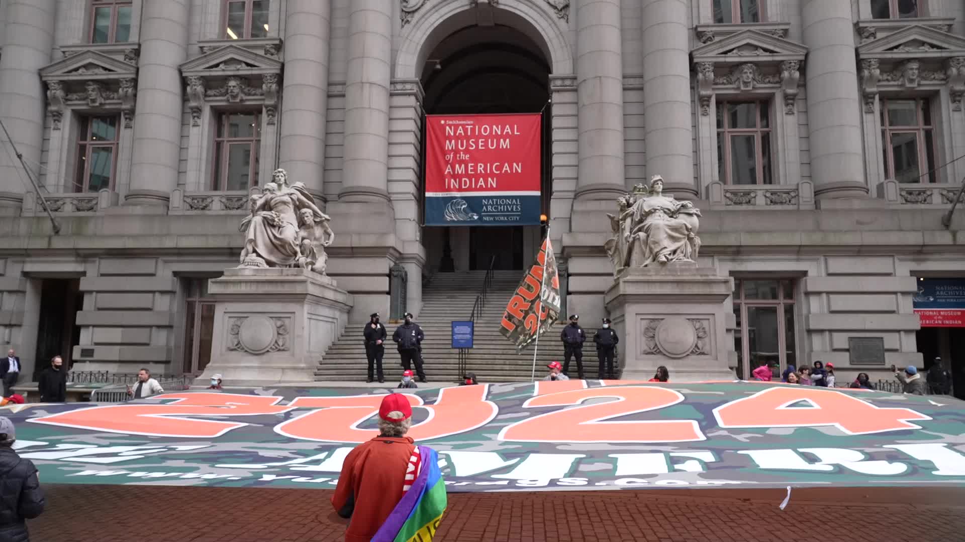 Pro-Trump Supporters St. Patrick's Day Parade