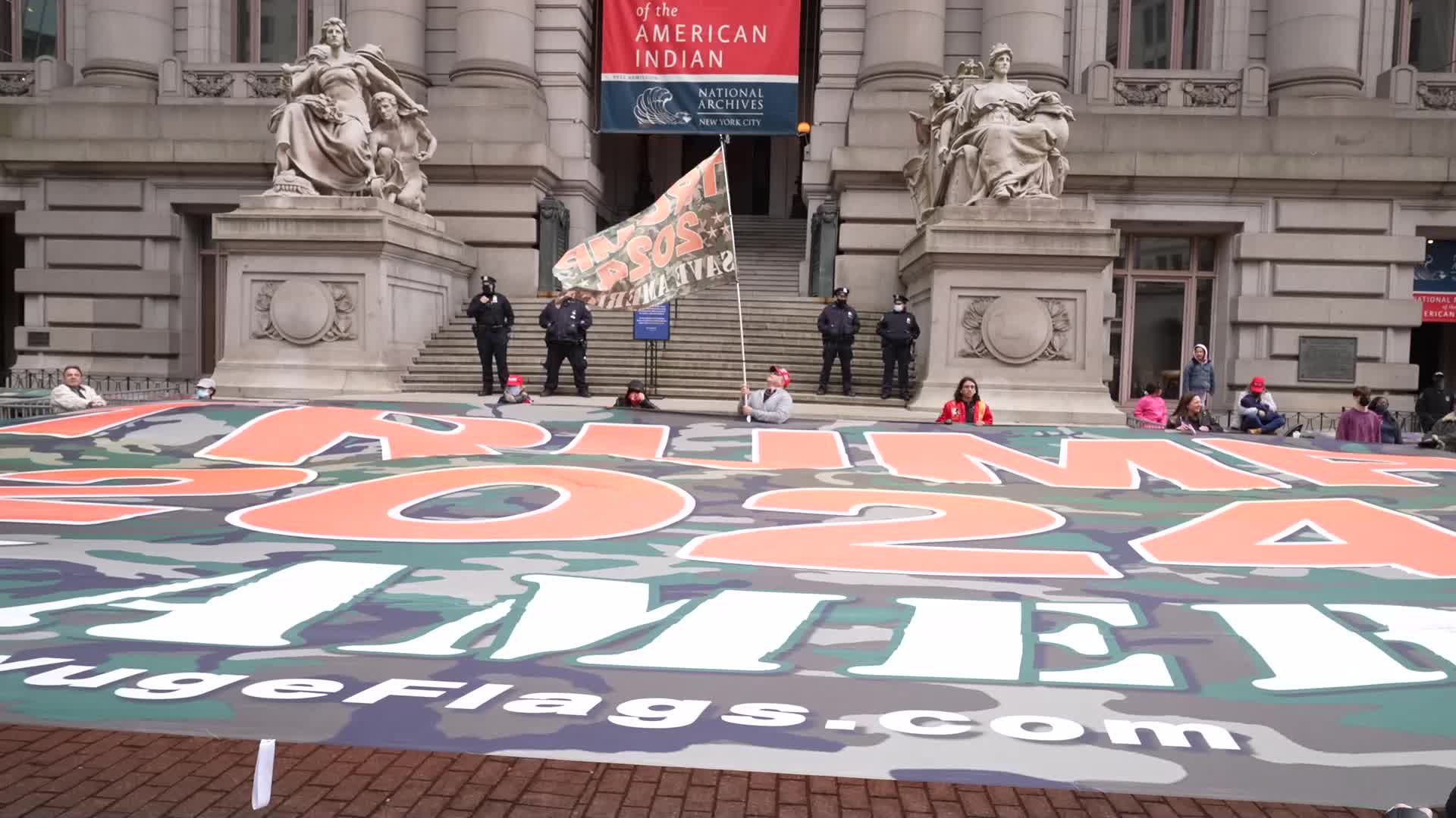 Pro-Trump Supporters St. Patrick's Day Parade