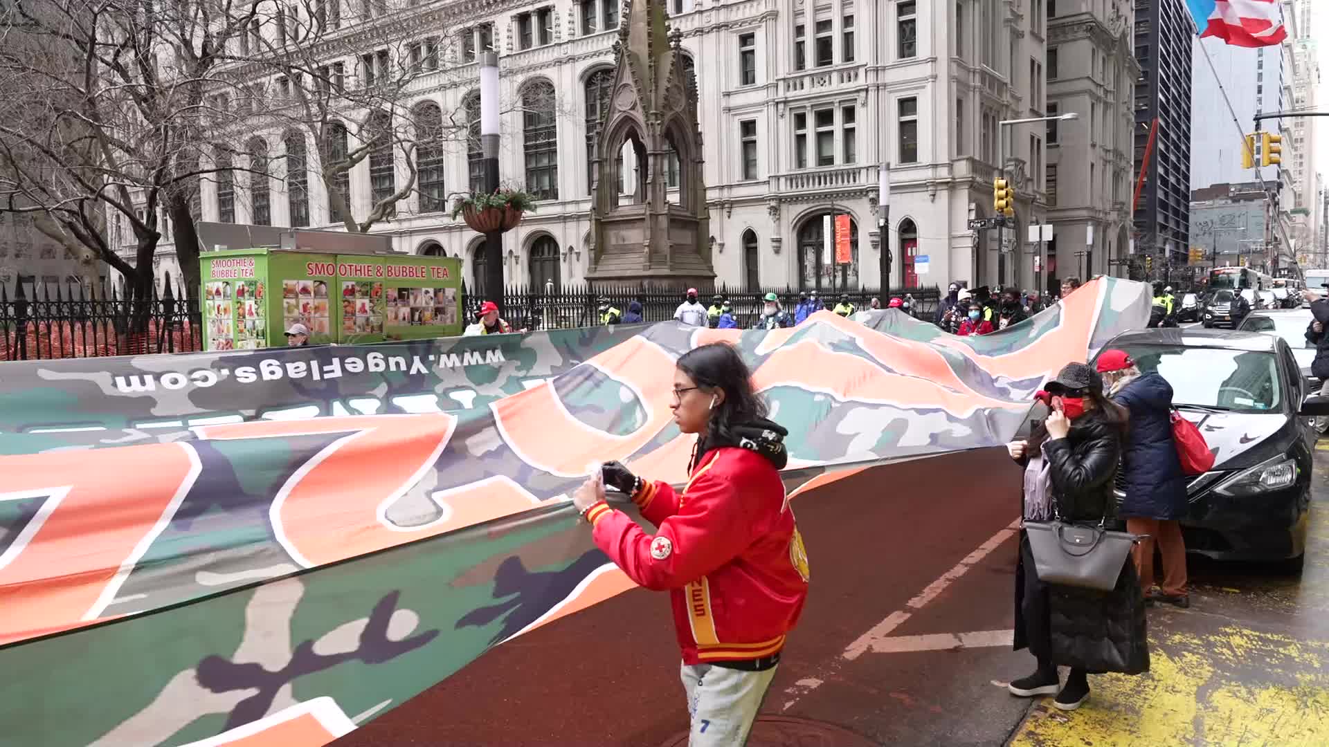 Pro-Trump Supporters St. Patrick's Day Parade