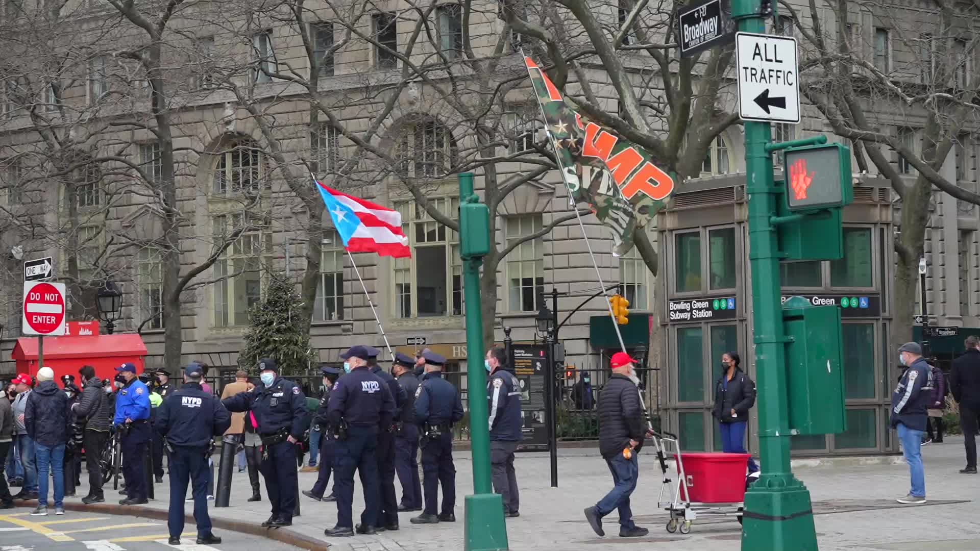 Pro-Trump Supporters St. Patrick's Day Parade