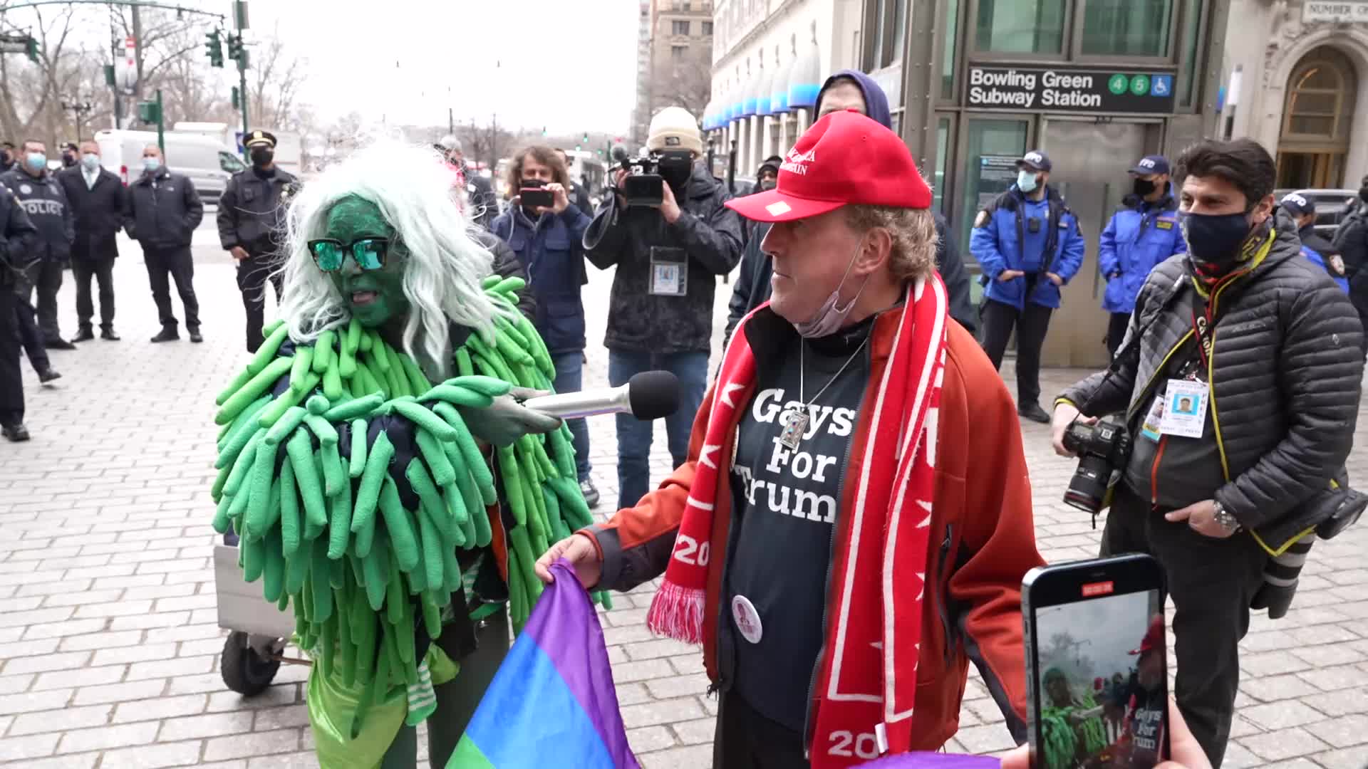 Pro-Trump Supporters St. Patrick's Day Parade