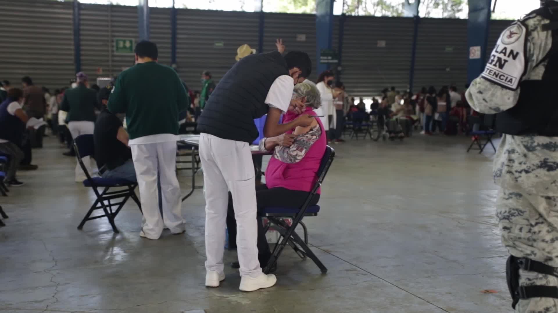 Coronavirus vaccintion in Iztacalco, Mexico City
