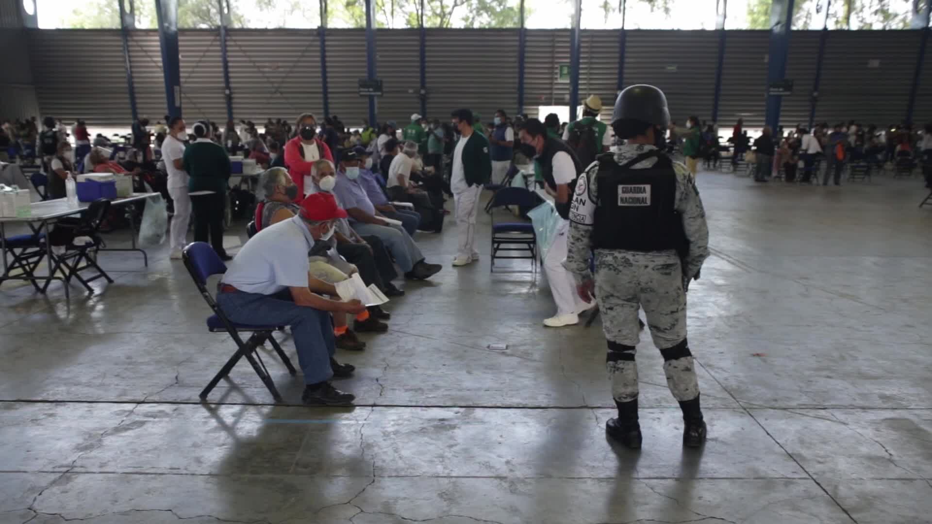 Coronavirus vaccintion in Iztacalco, Mexico City