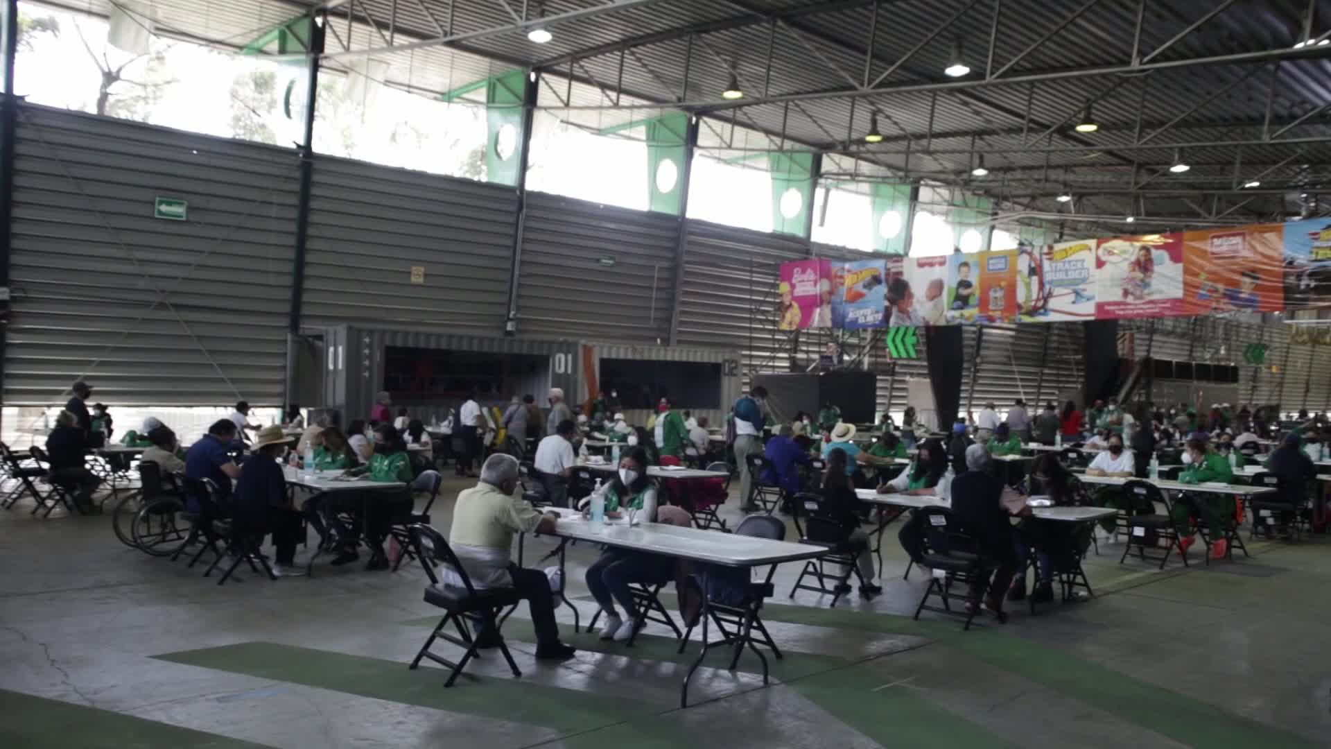 Coronavirus vaccintion in Iztacalco, Mexico City