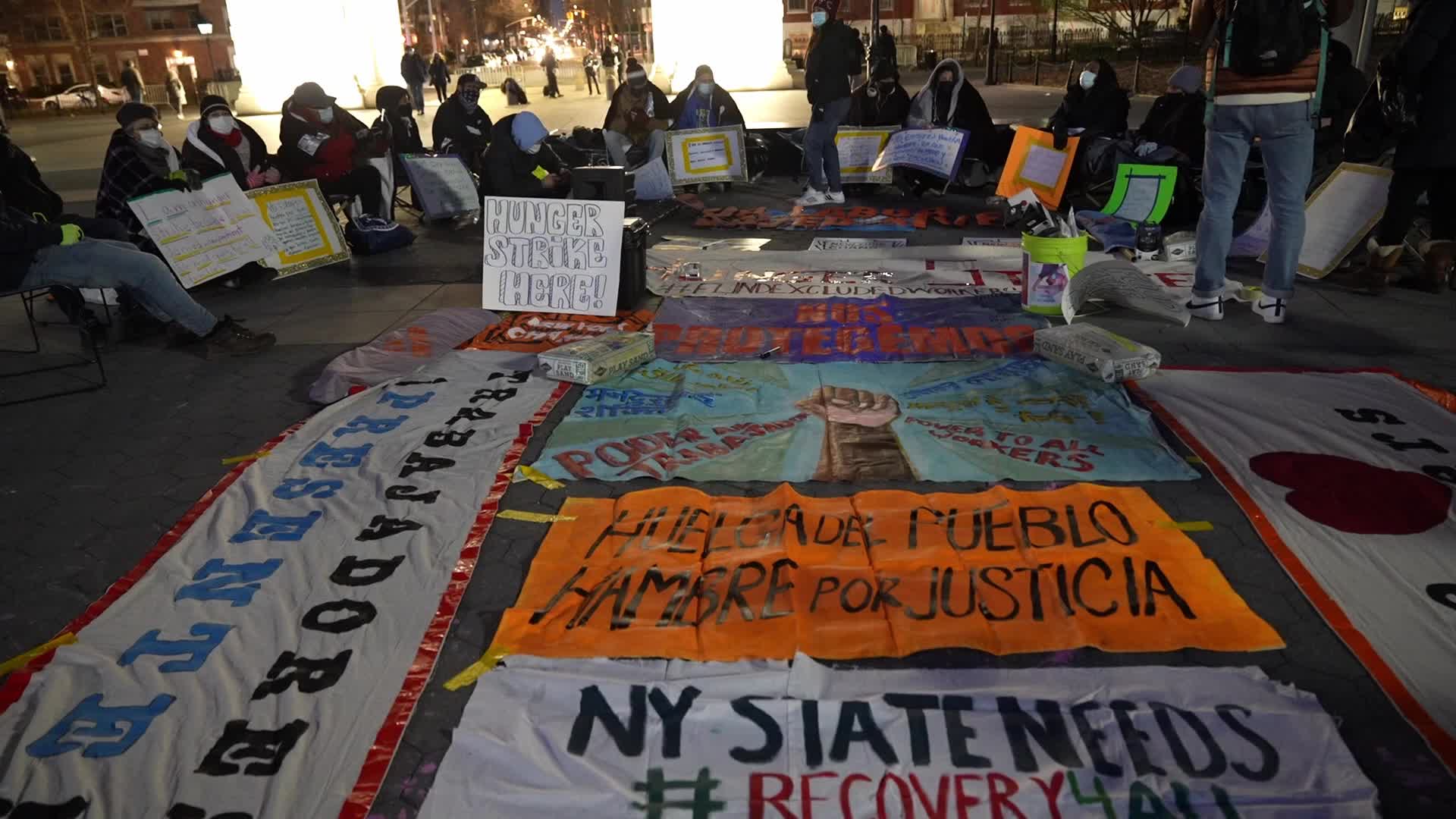 Hunger Strike in Washington Square Park