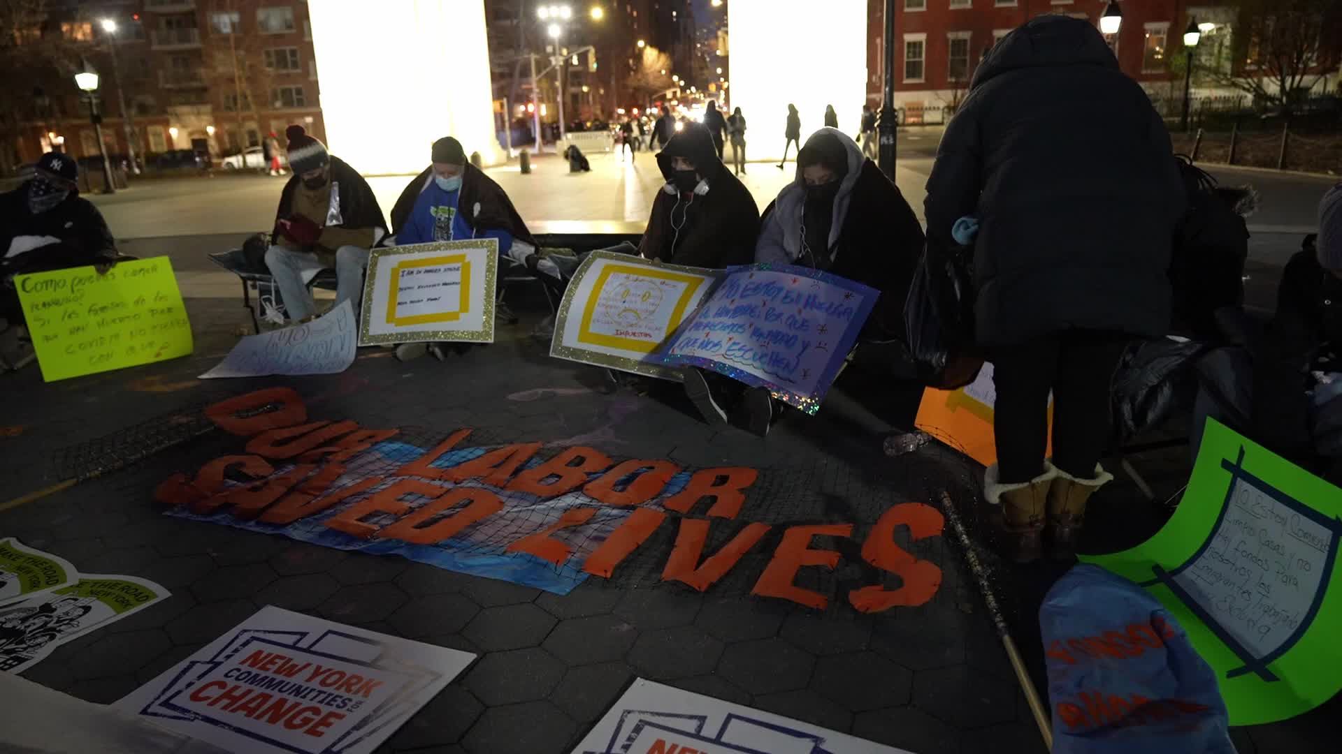 Hunger Strike in Washington Square Park