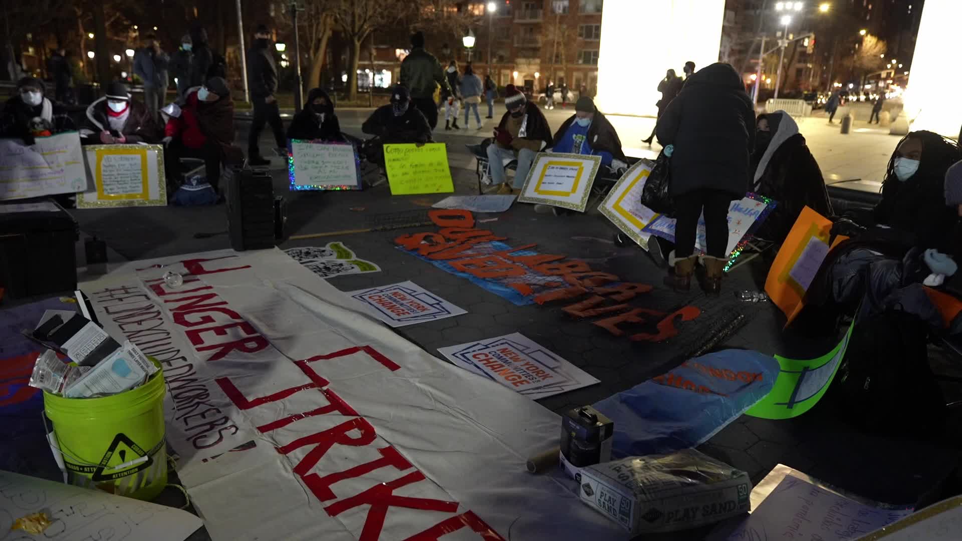 Hunger Strike in Washington Square Park