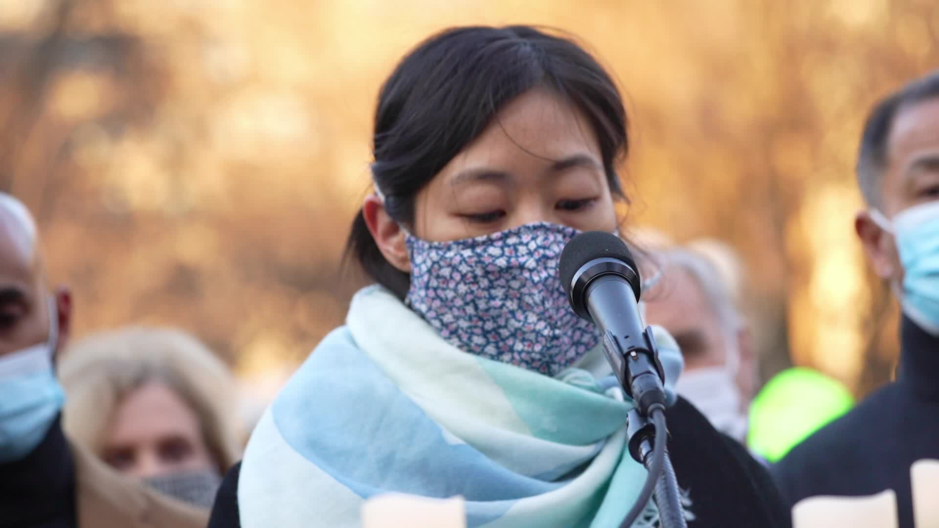 Peace vigil for victims of Asian hate in NYC