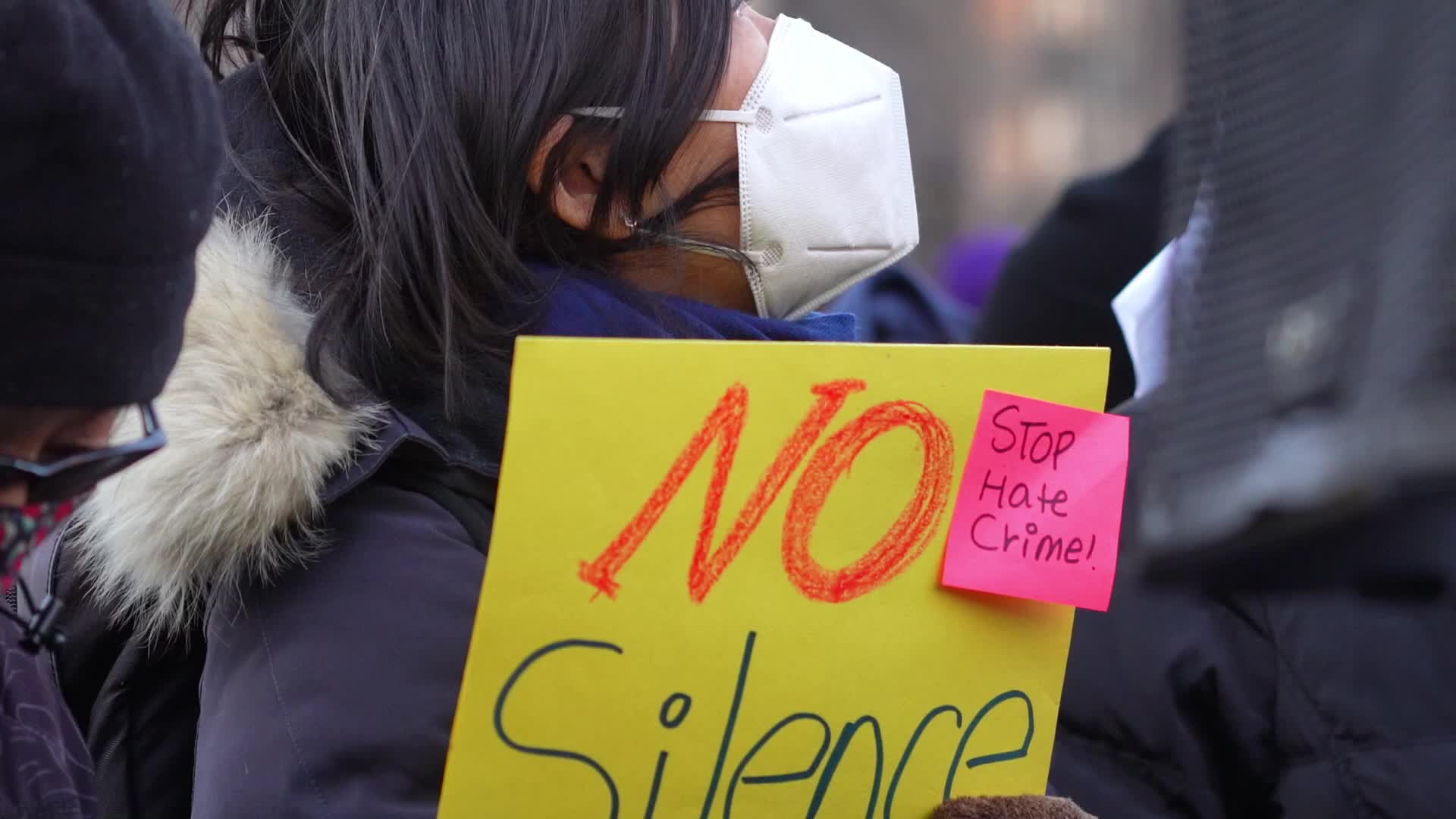 Peace vigil for victims of Asian hate in NYC