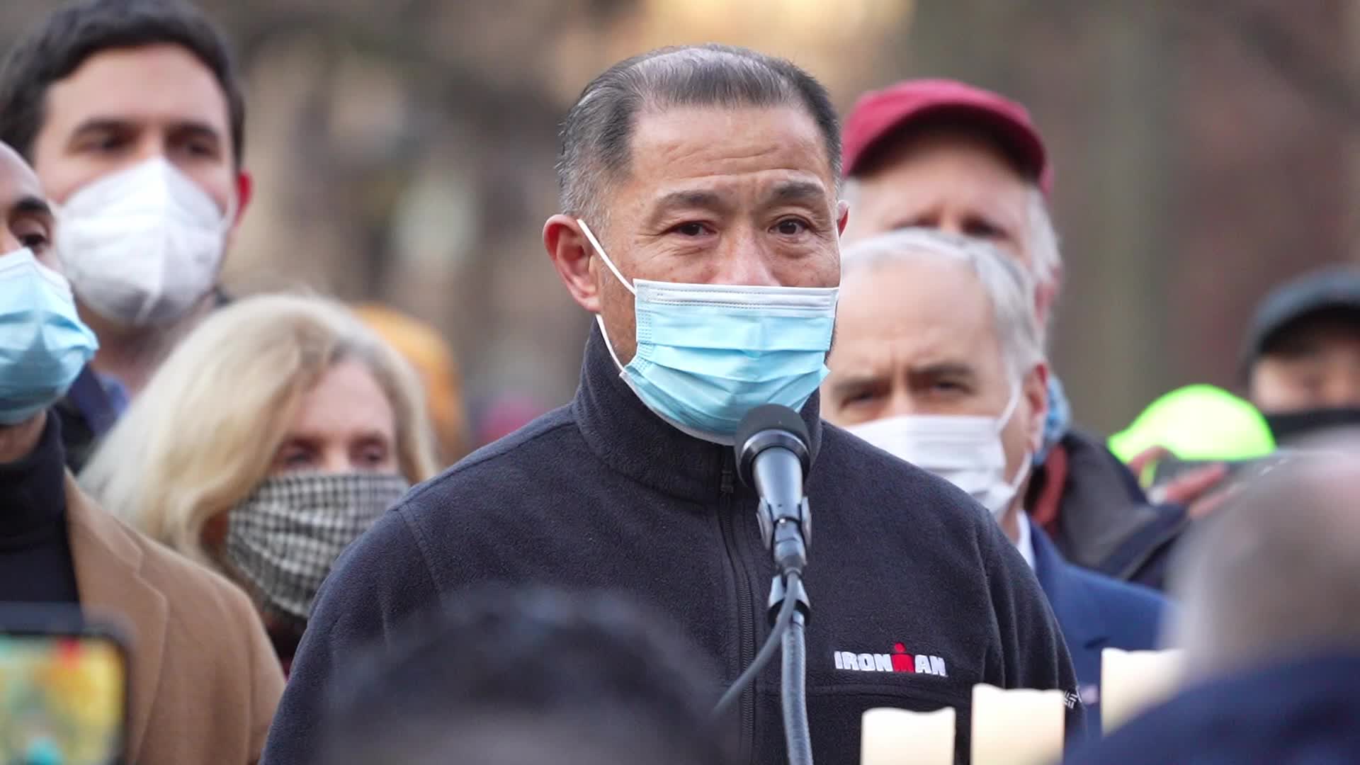 Peace vigil for victims of Asian hate in NYC
