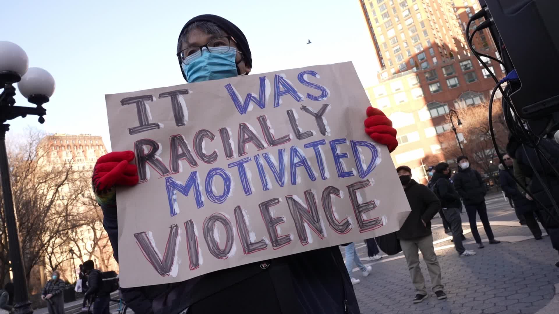 Peace vigil for victims of Asian hate in NYC