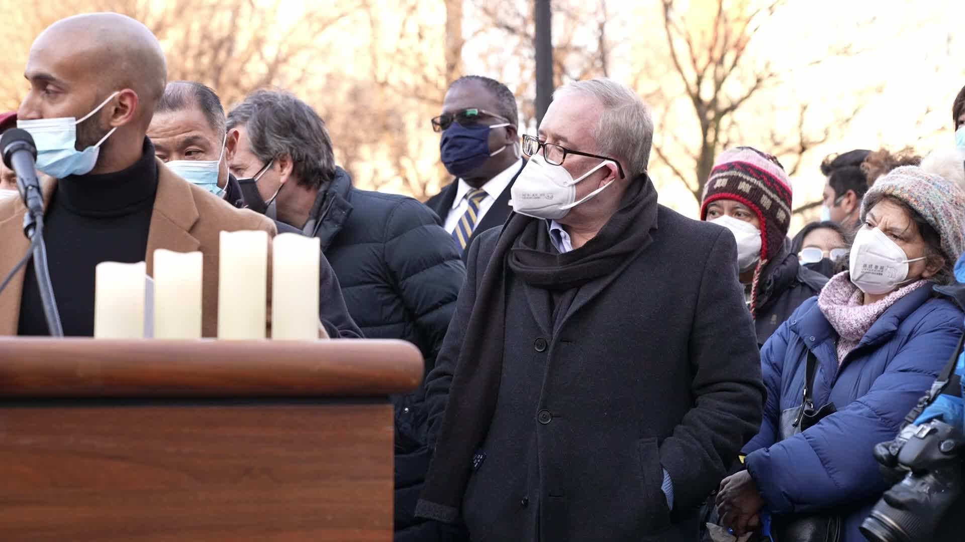 Peace vigil for victims of Asian hate in NYC