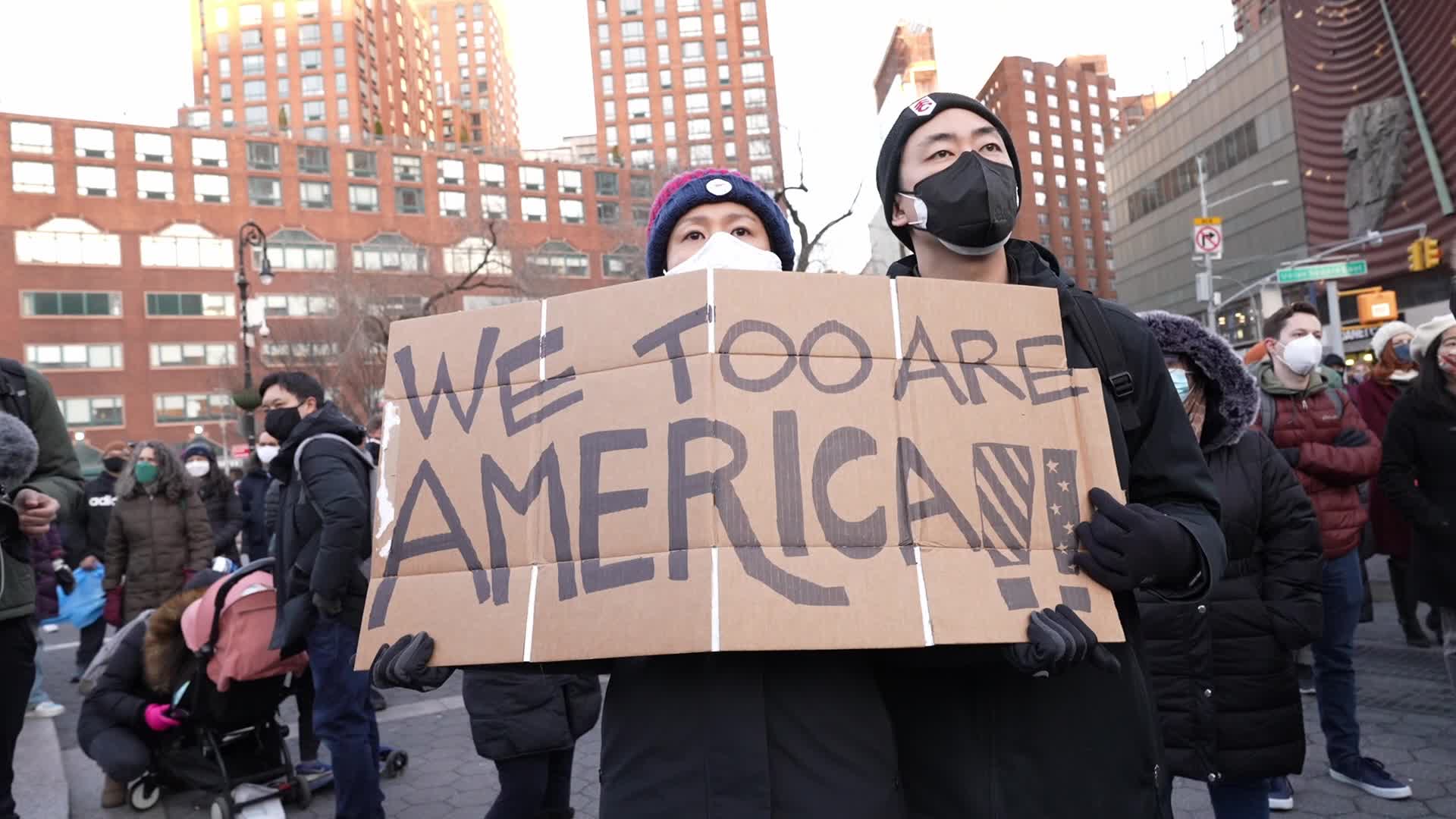 Peace vigil for victims of Asian hate in NYC