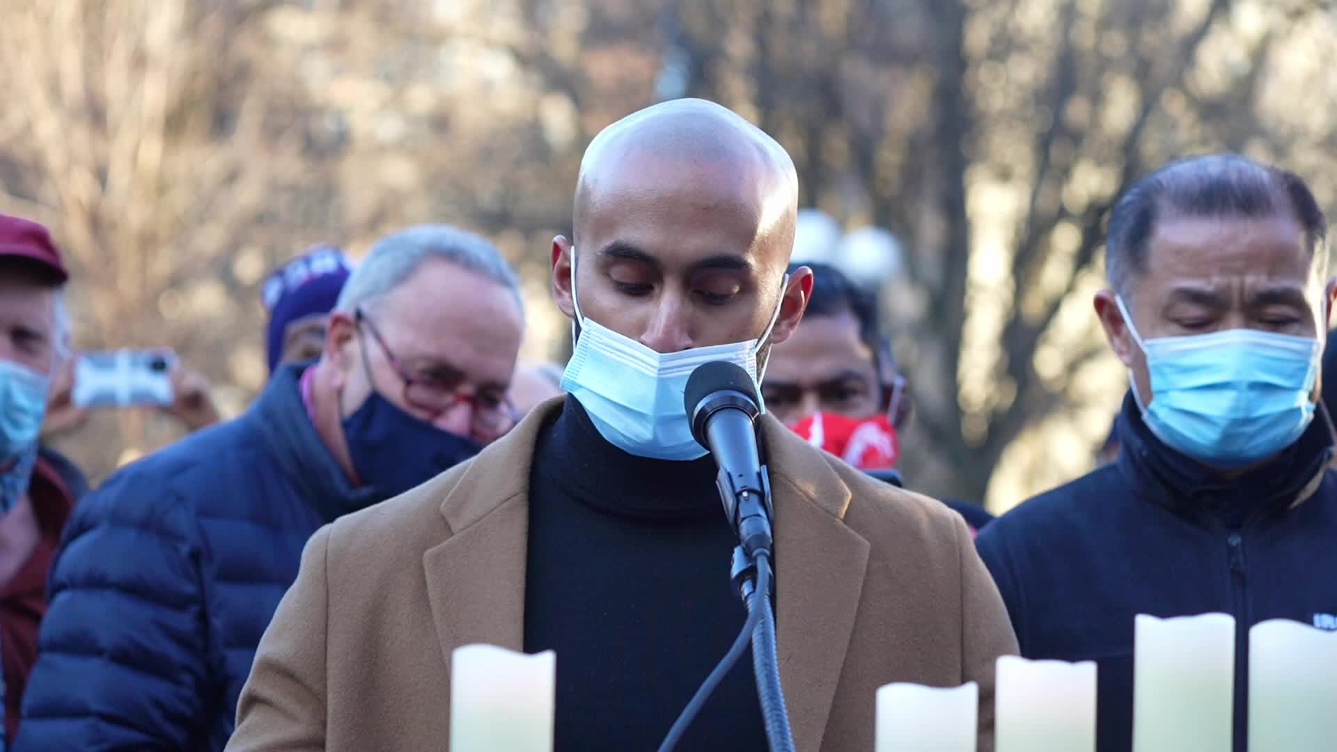 Peace vigil for victims of Asian hate in NYC