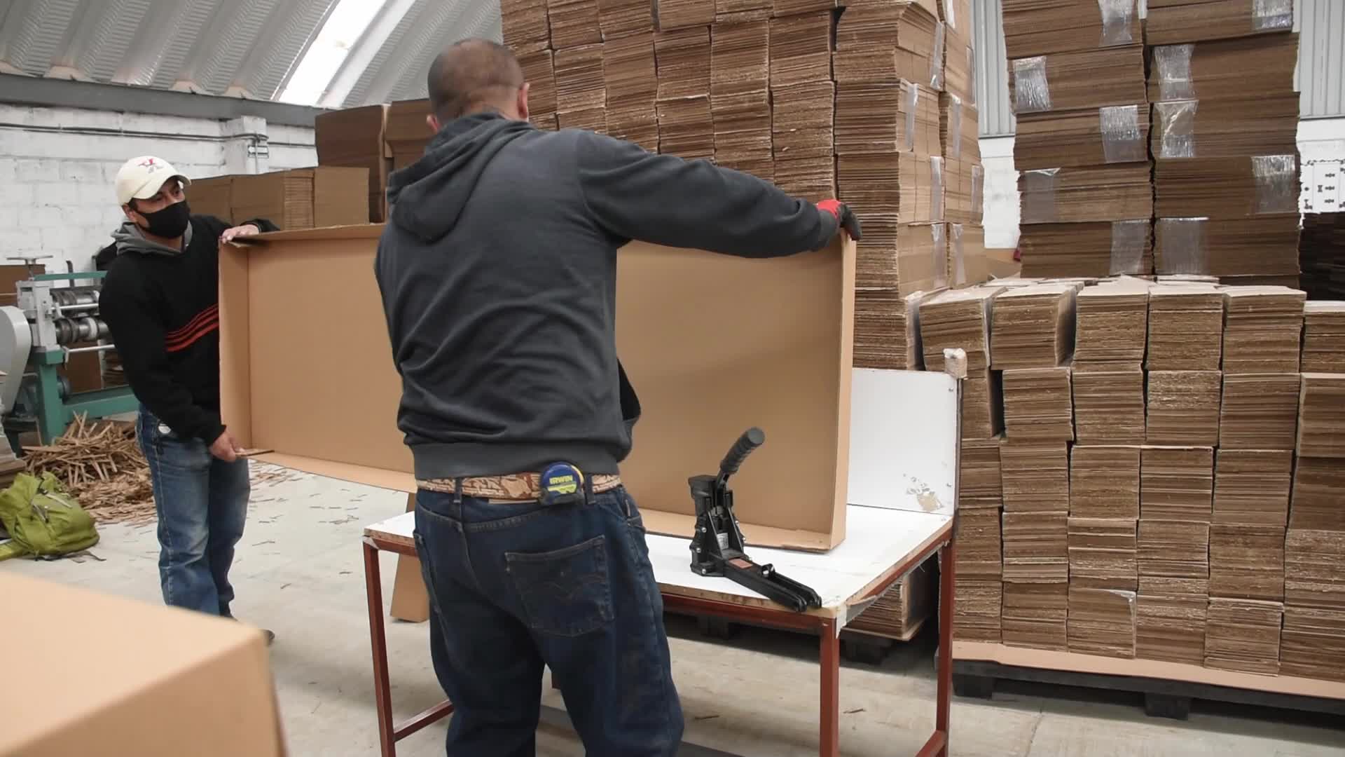 Manufacturing of cardboard casket in Mexico