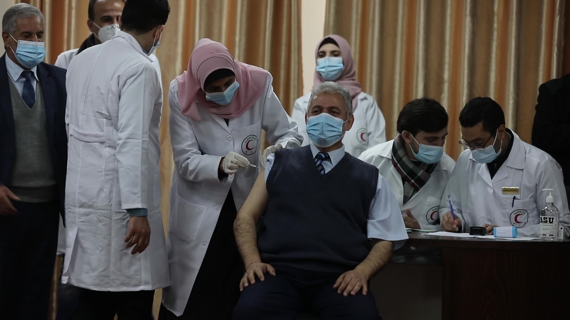 Sputnik V coronavirus vaccination in Gaza