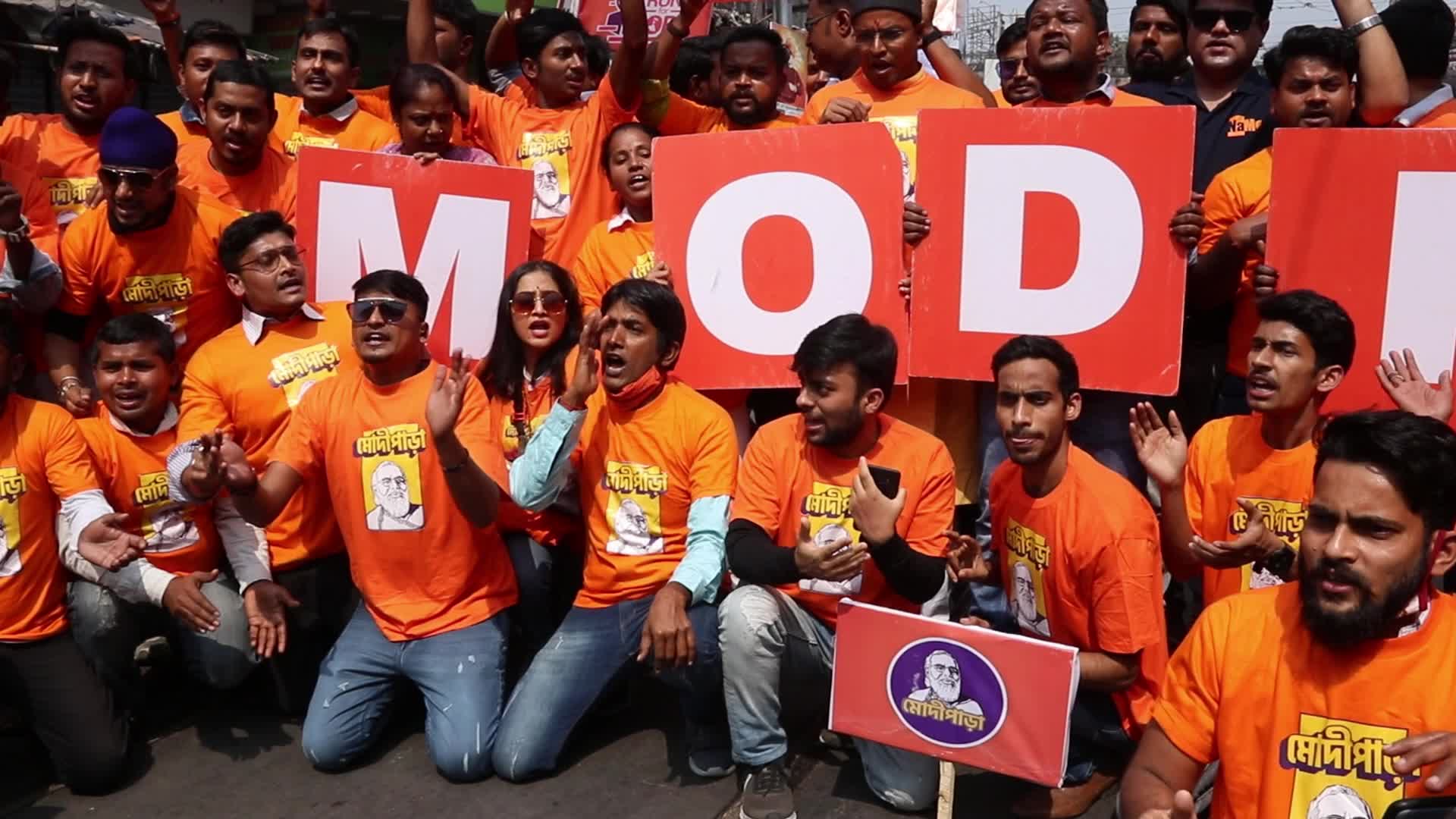 Run for Modi Rally In Kolkata, India