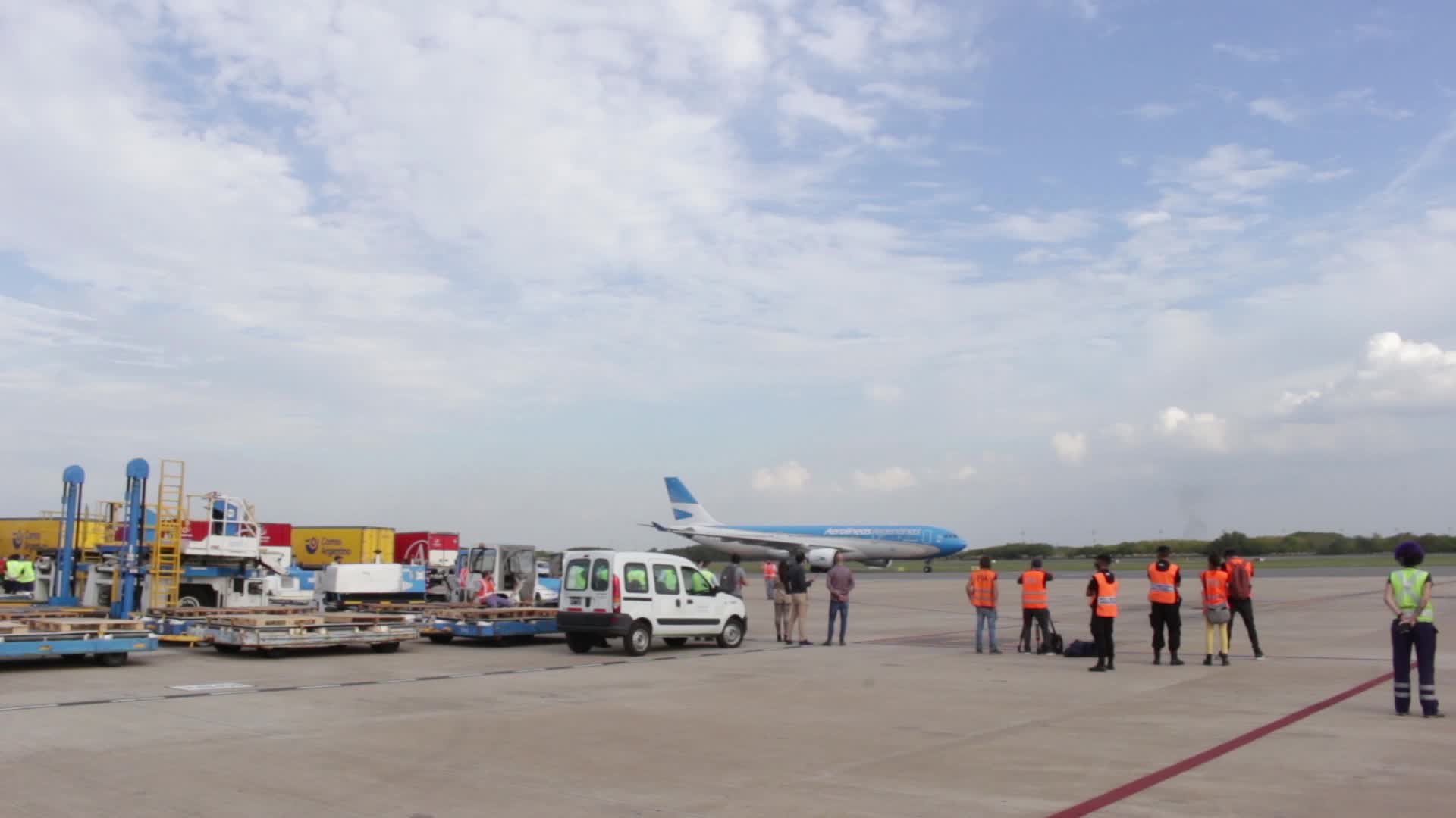 Arrival of Sputnik V coronavirus vaccine in Argentina