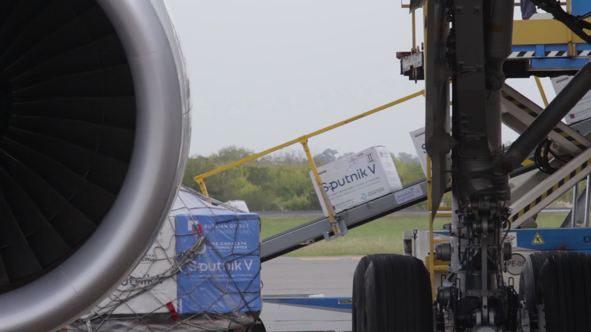 Arrival of Sputnik V coronavirus vaccine in Argentina