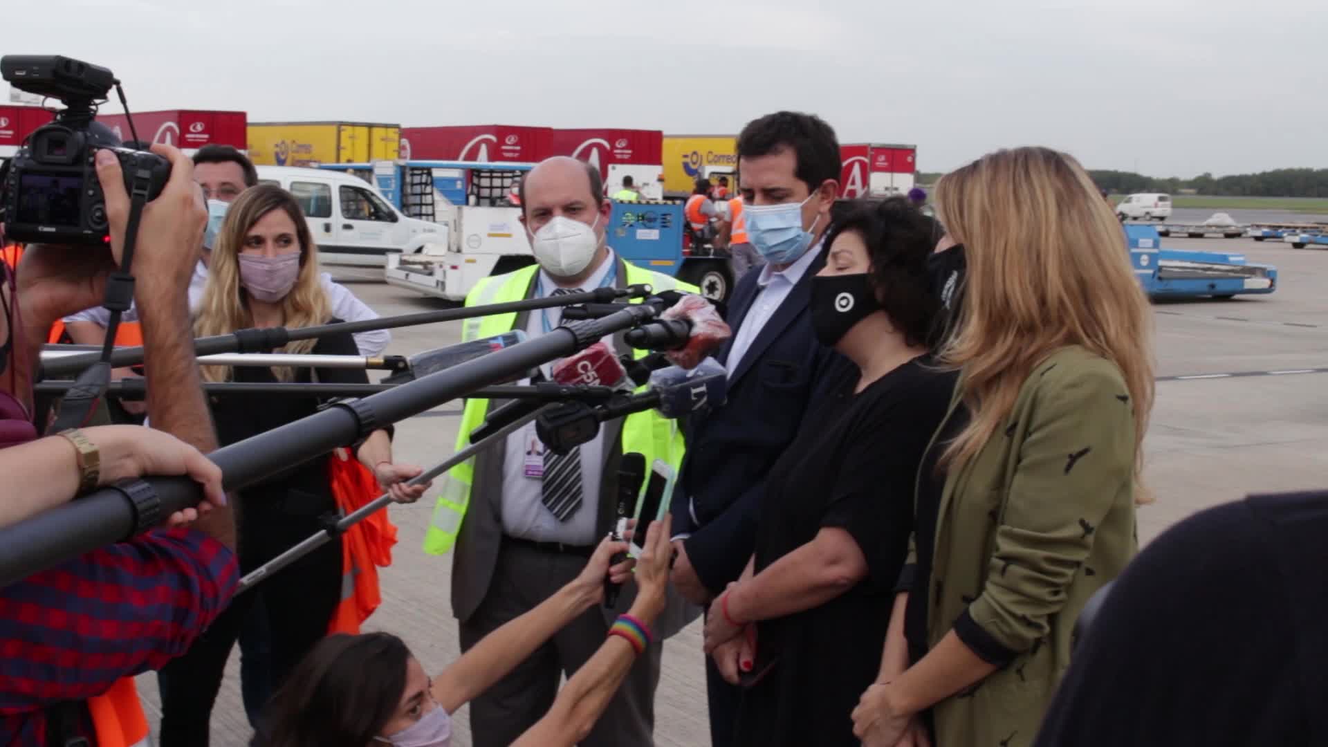 Arrival of Sputnik V coronavirus vaccine in Argentina