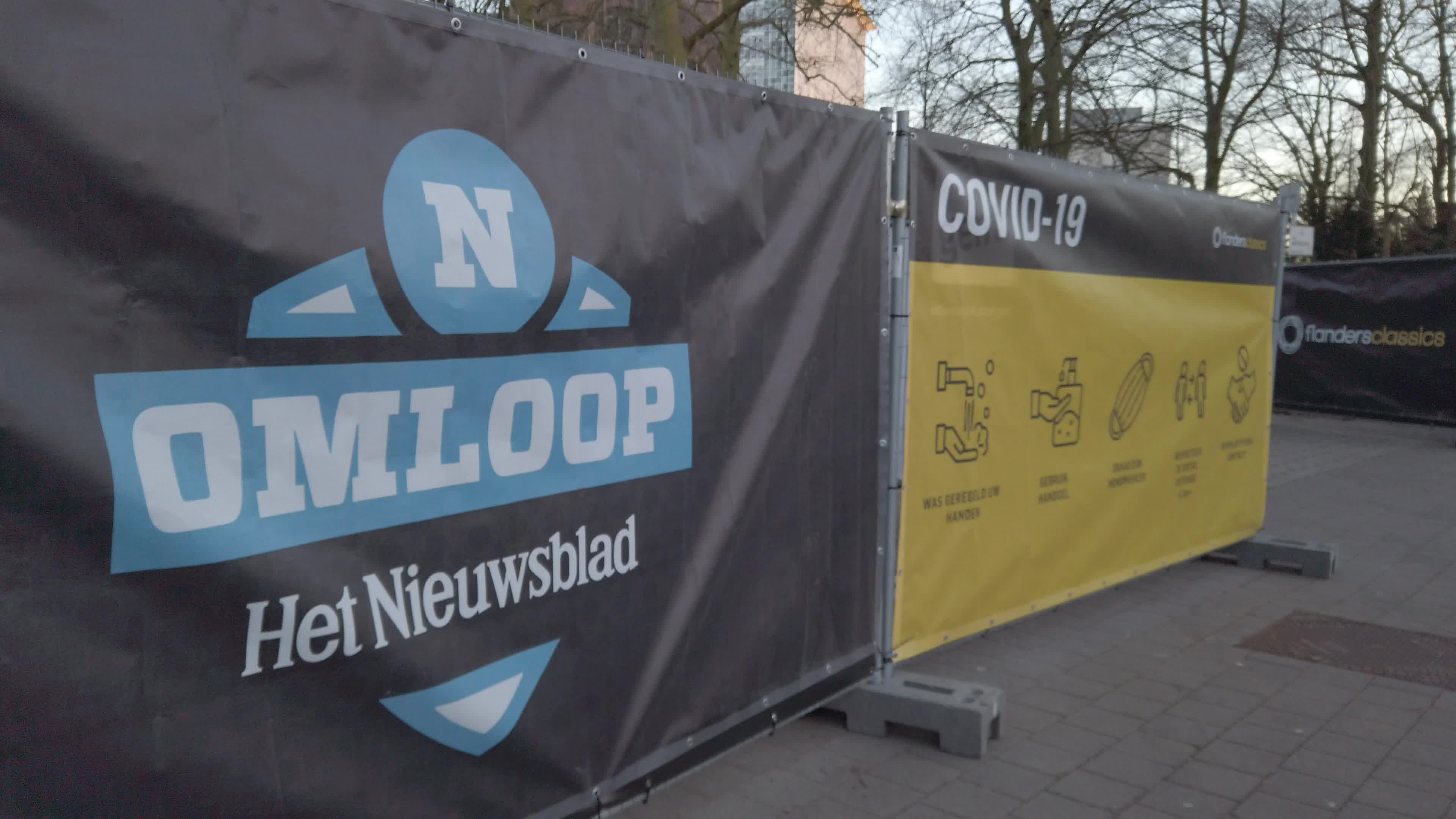 Cycling Flanders Classics race starts with the Omloop Het Nieuwsblad