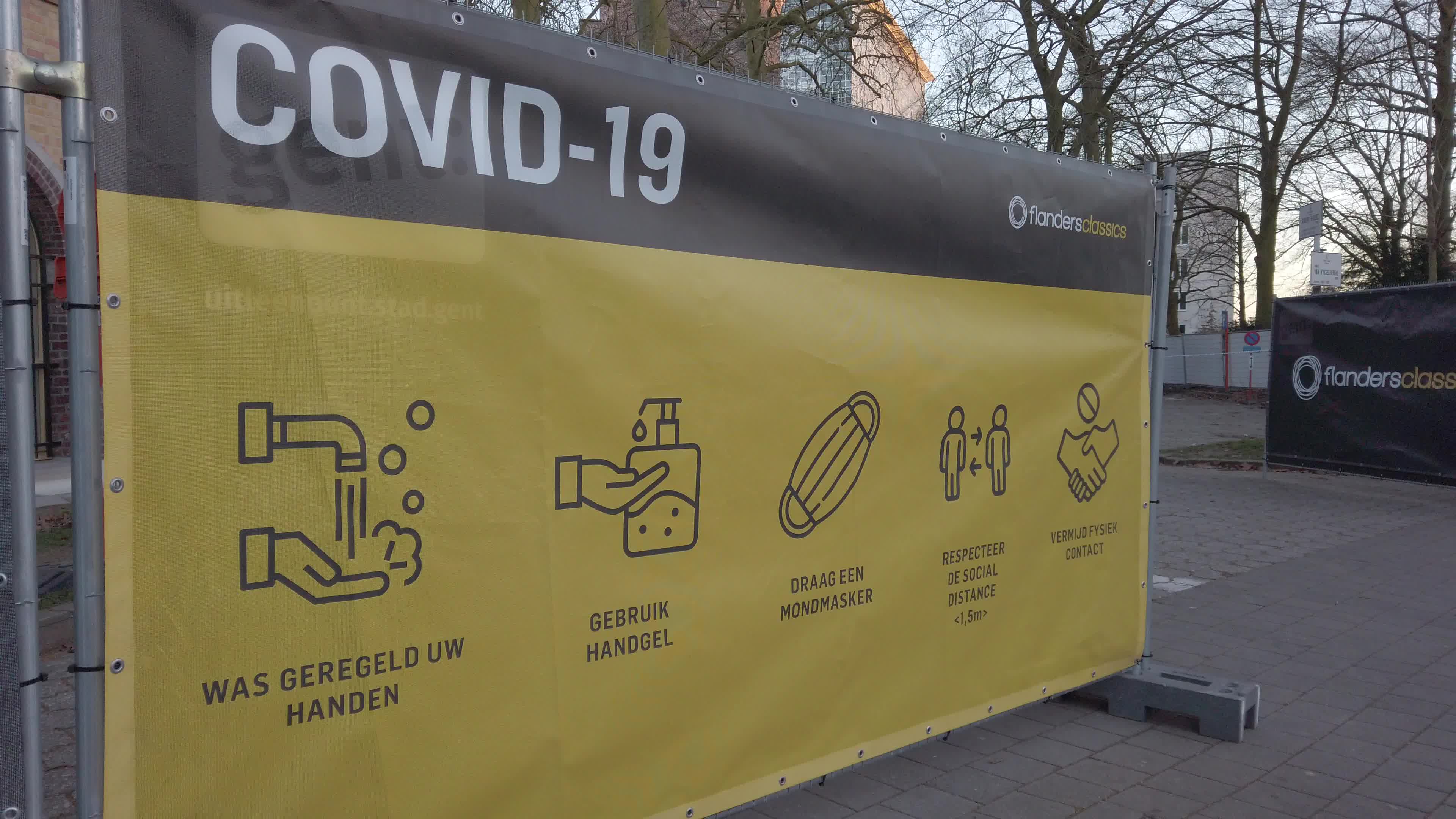 Cycling Flanders Classics race starts with the Omloop Het Nieuwsblad