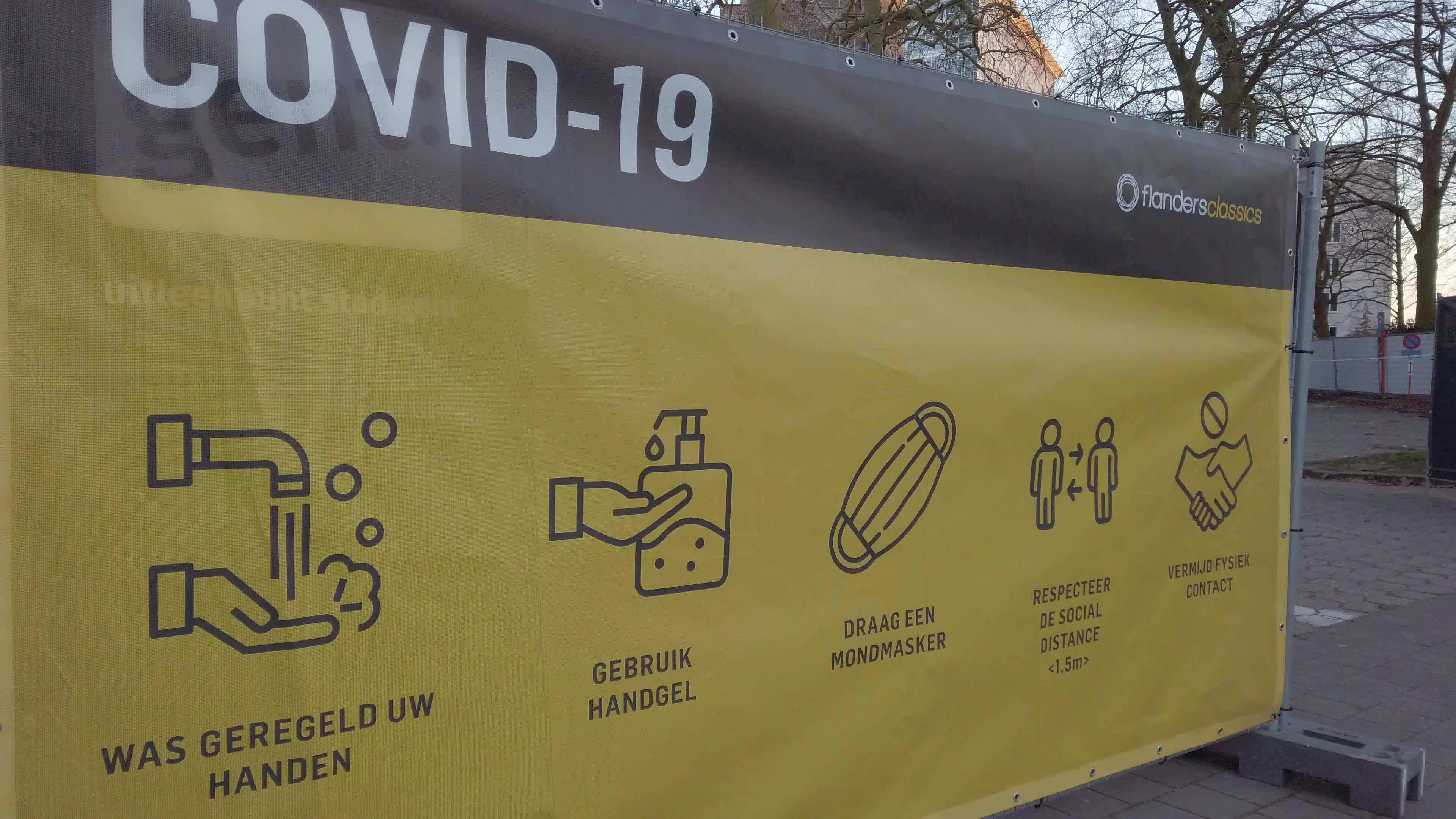 Cycling Flanders Classics race starts with the Omloop Het Nieuwsblad