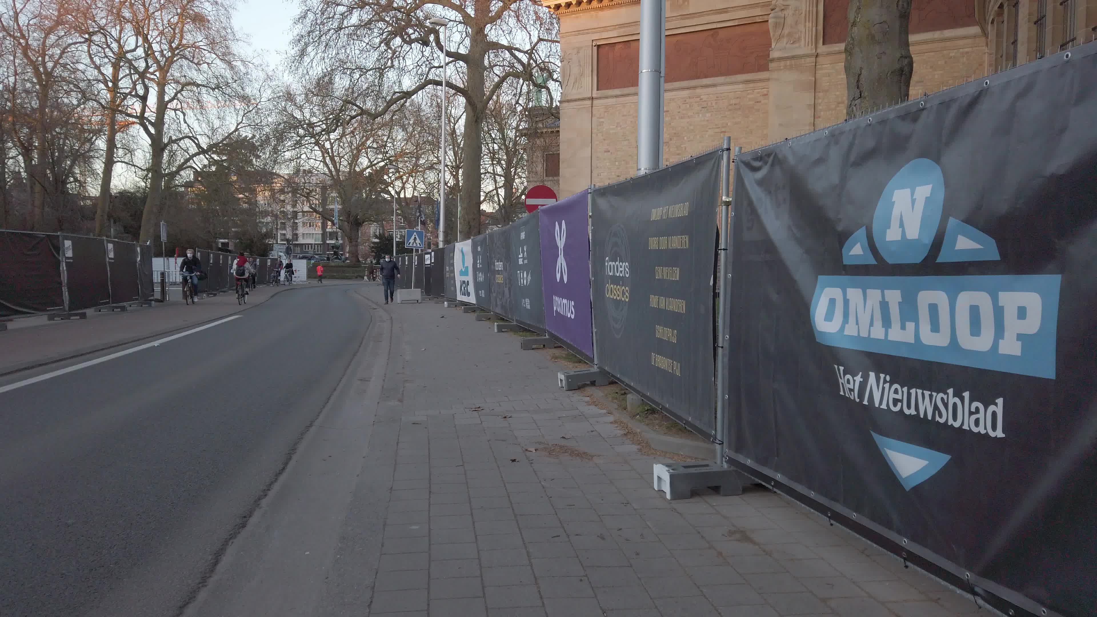 Cycling Flanders Classics race starts with the Omloop Het Nieuwsblad