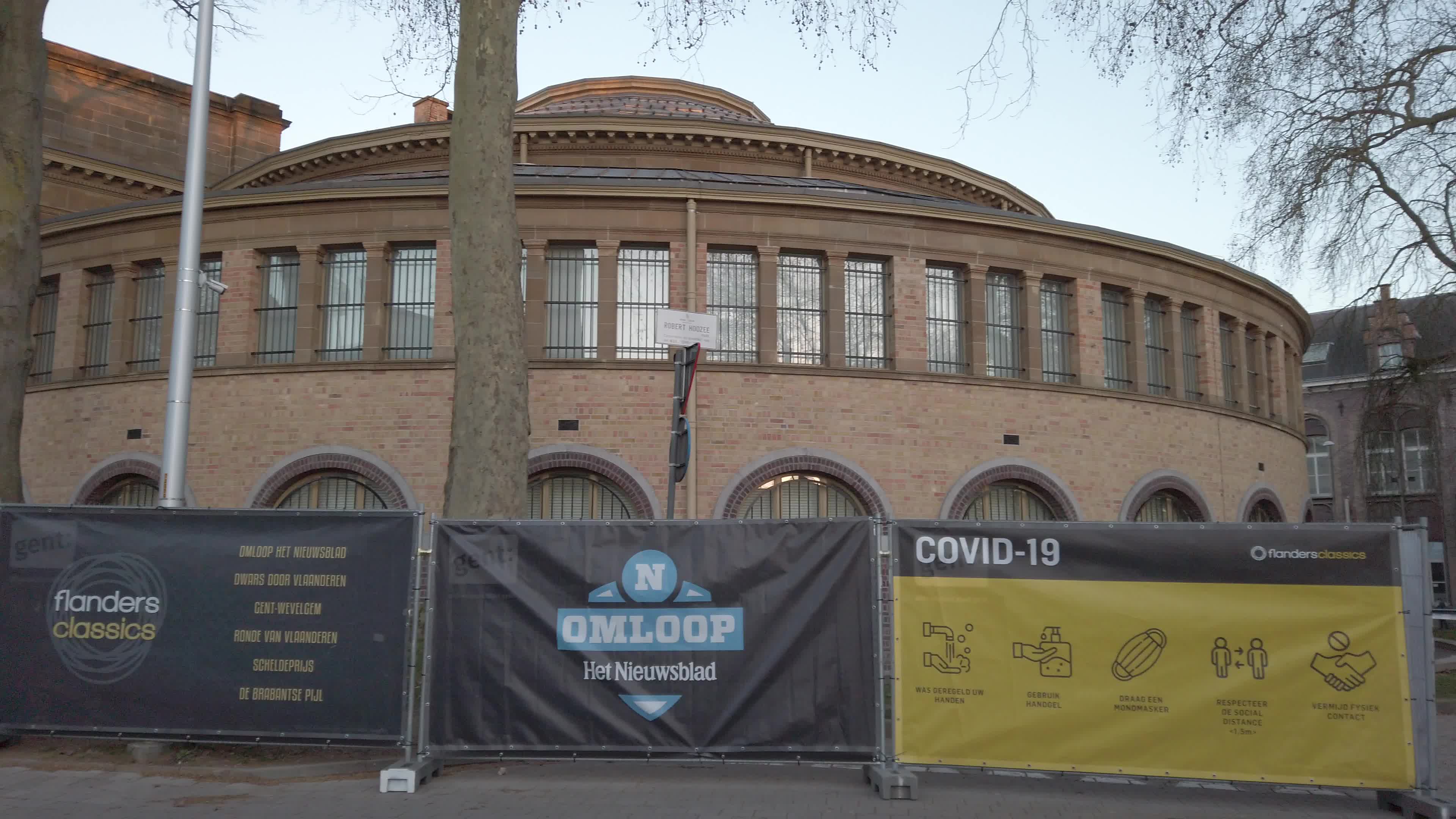 Cycling Flanders Classics race starts with the Omloop Het Nieuwsblad