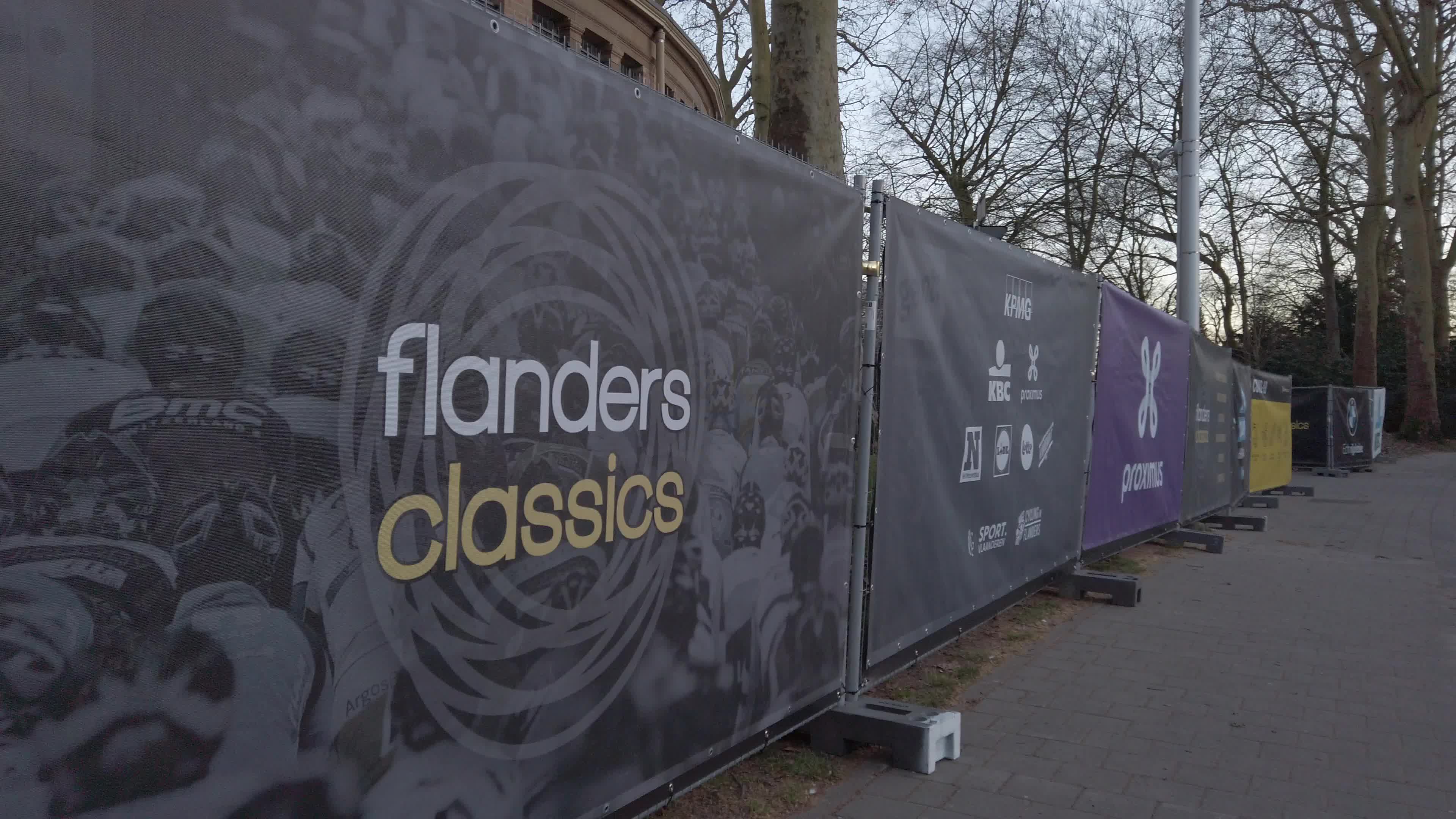 Cycling Flanders Classics race starts with the Omloop Het Nieuwsblad
